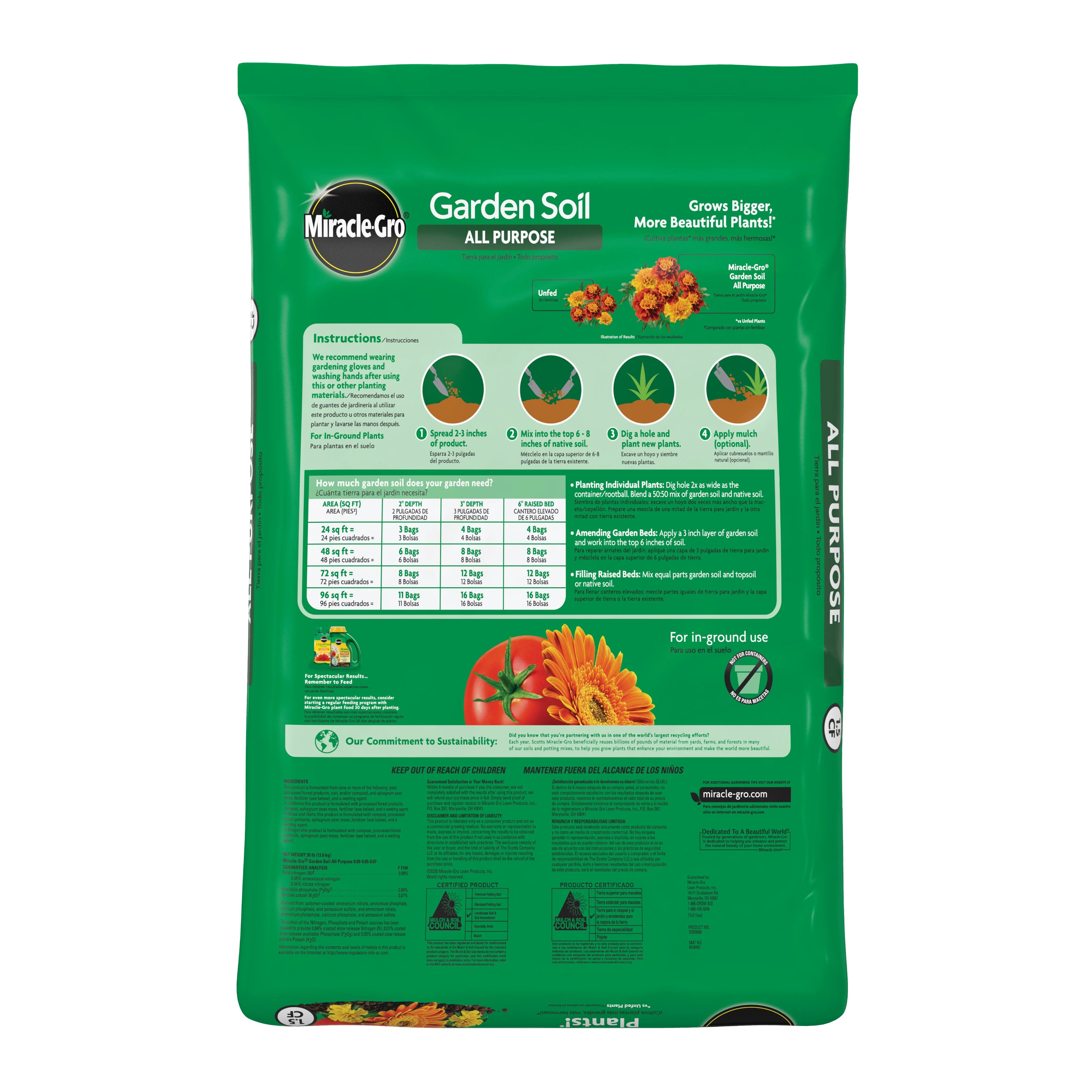 Miracle-Gro Garden Soil All Purpose for In-Ground Plants (1.5 cu. ft.) flri9