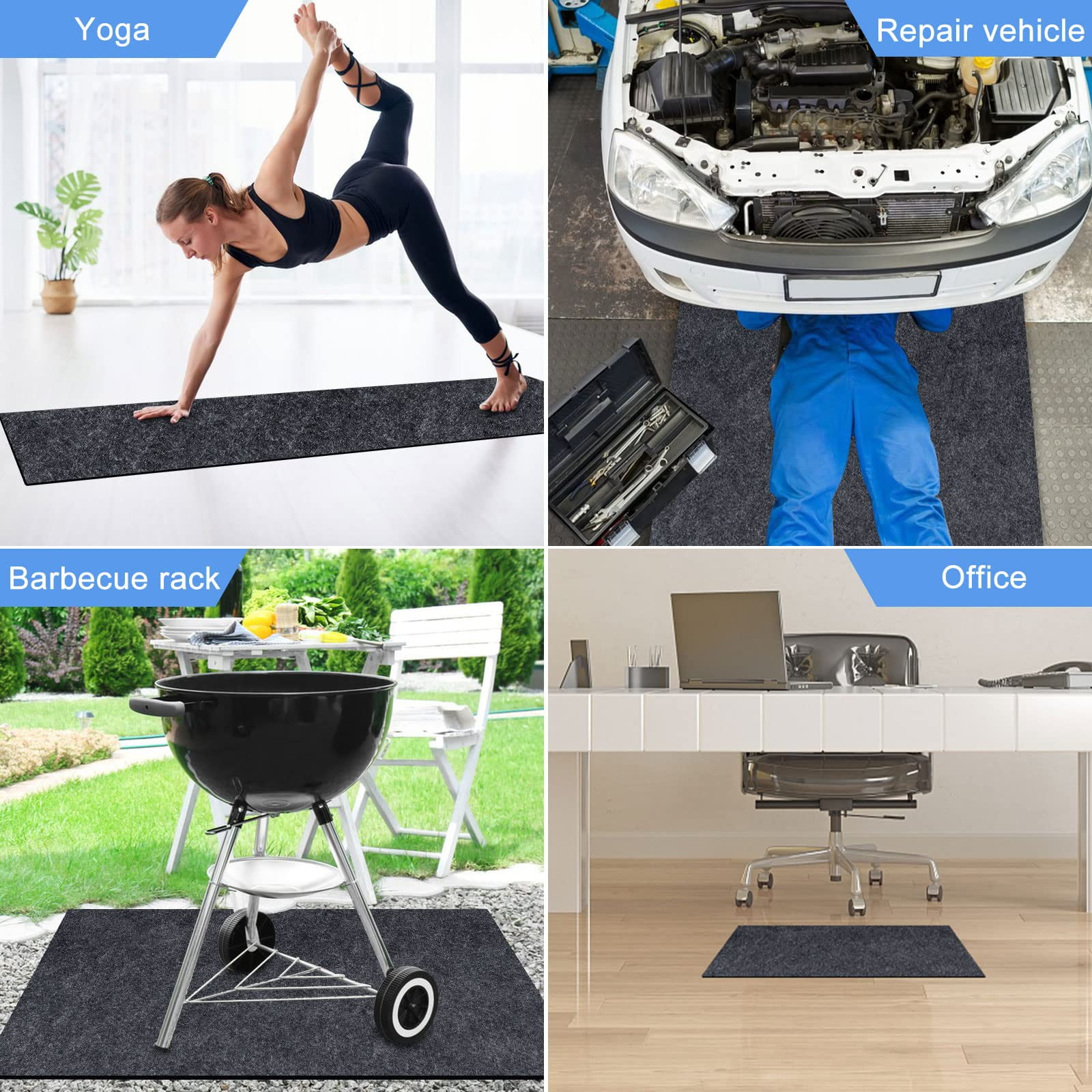 ZHIJYBO Heavy Duty Hot Tub Pad, Protective Pool Liner Mat for Inflatable Spas (80 in) v8yrf