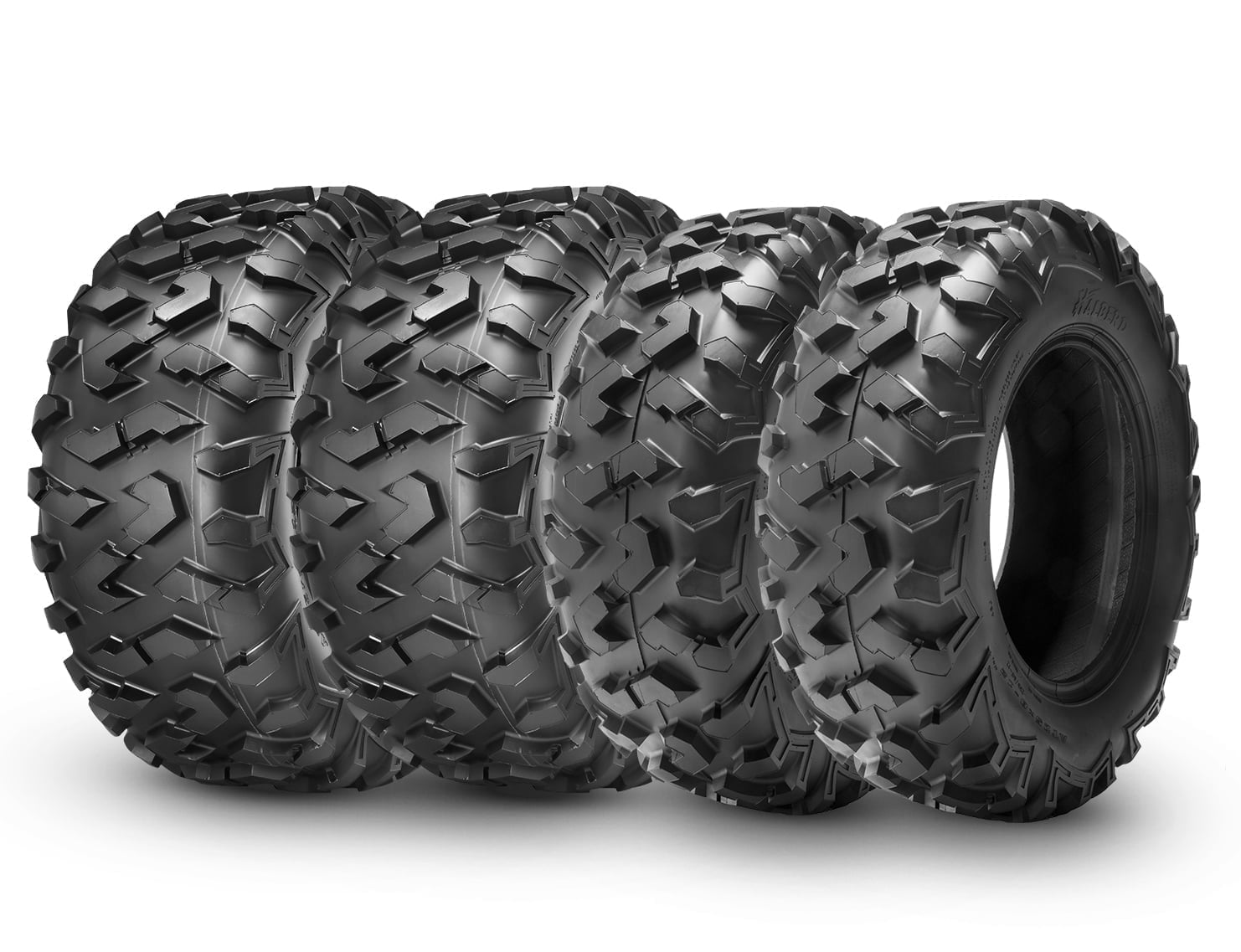 Halberd All Terrain ATV UTV Tires (Set of 4, 25x8-12 & 25x10-12, 6PR) z35f3