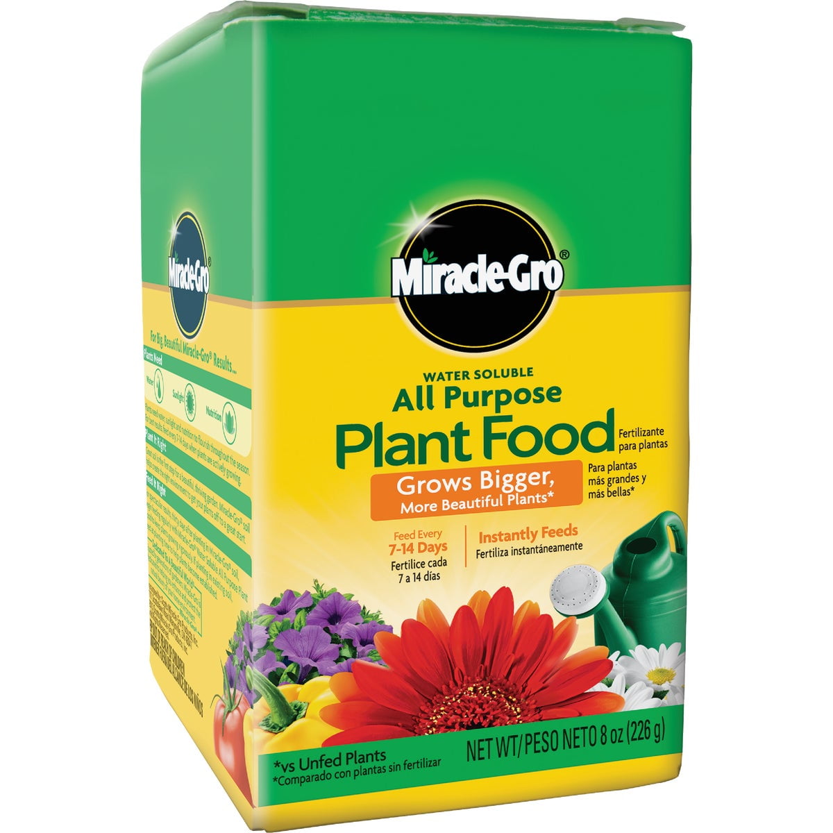 Miracle-Gro Water Soluble All Purpose Plant Food for Indoor and Outdoor Gardens (Brown, 0.5 lb, 4 Pack) aepqz