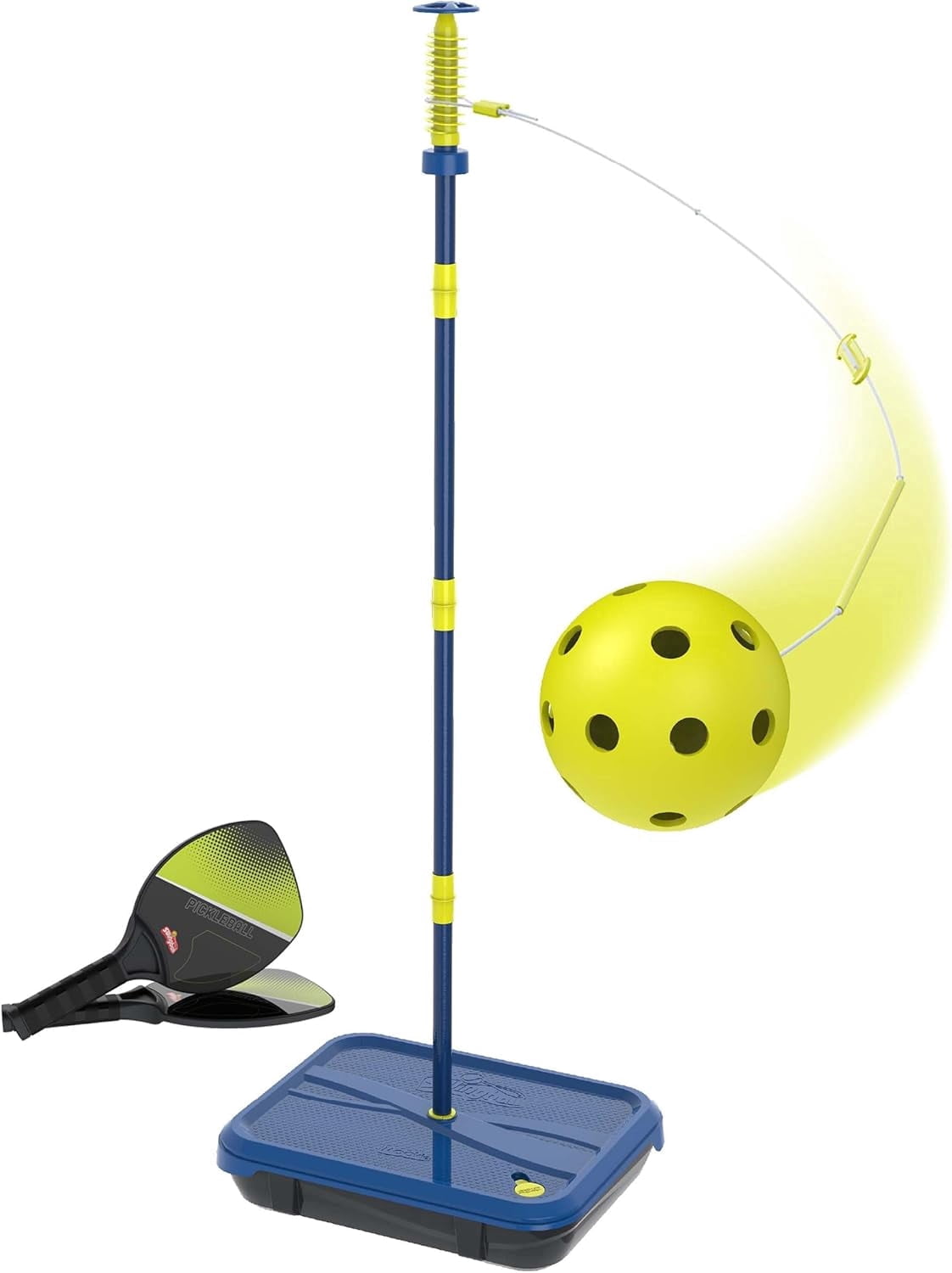 Mookie Toys Swingball Pickleball All Surface Portable Game Set (Blue and Yellow, 1 Set) v54tq