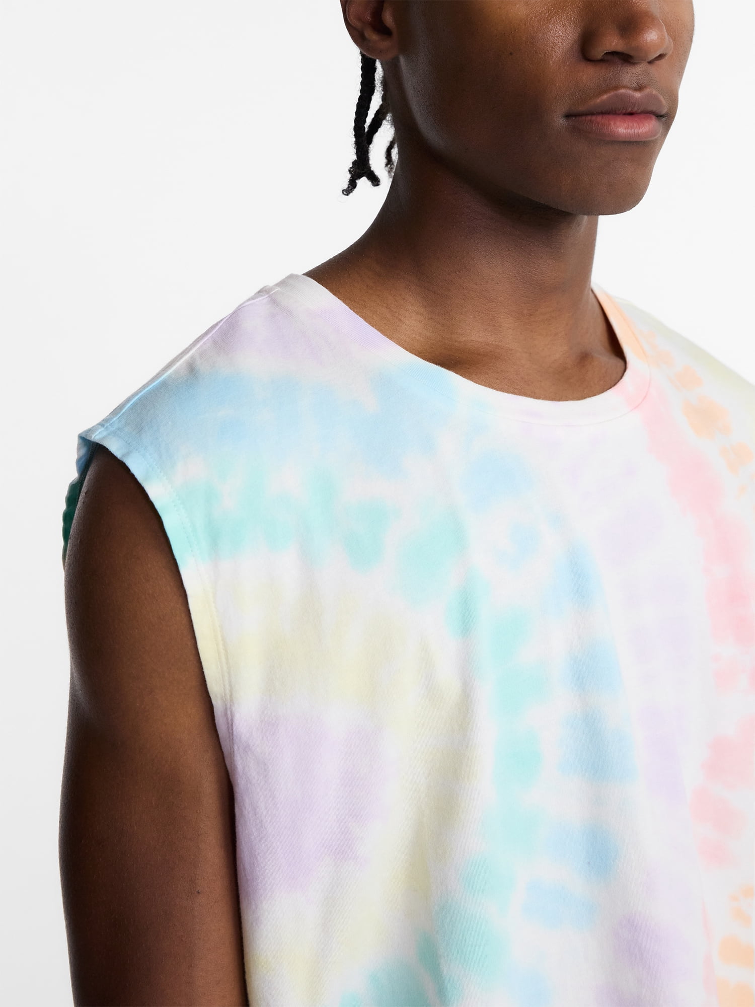 No Boundaries Pride Graphic Boxy Cropped Tank Top (Multi-Color, XS) 1uih8
