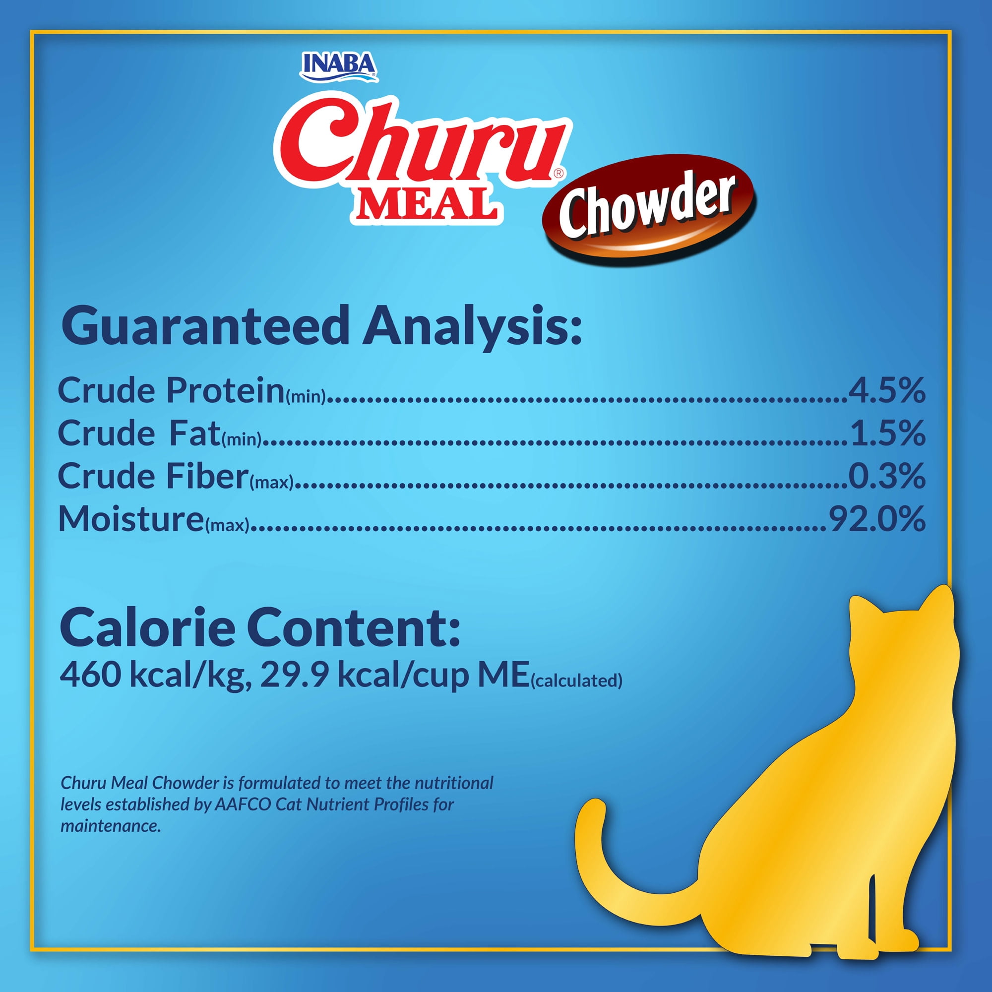 Inaba Churu Meal Chowder Adult Wet Cat Food, Chicken Recipe with Tuna Flavor (2.29 oz) qev62