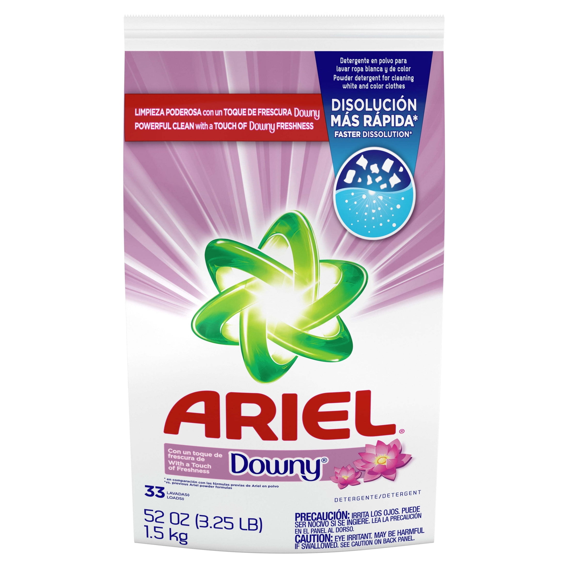 Ariel Laundry Detergent Powder with Downy Freshness, Deep Cleaning Formula (6 Pack, 52 oz per pack) 043zz