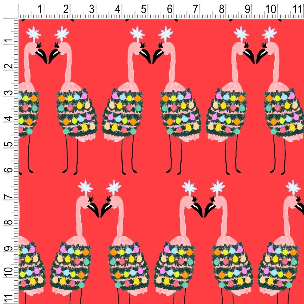 Graphics and More Christmas Flamingos Premium Gift Wrapping Paper (30 in x 72 in) wnk6q
