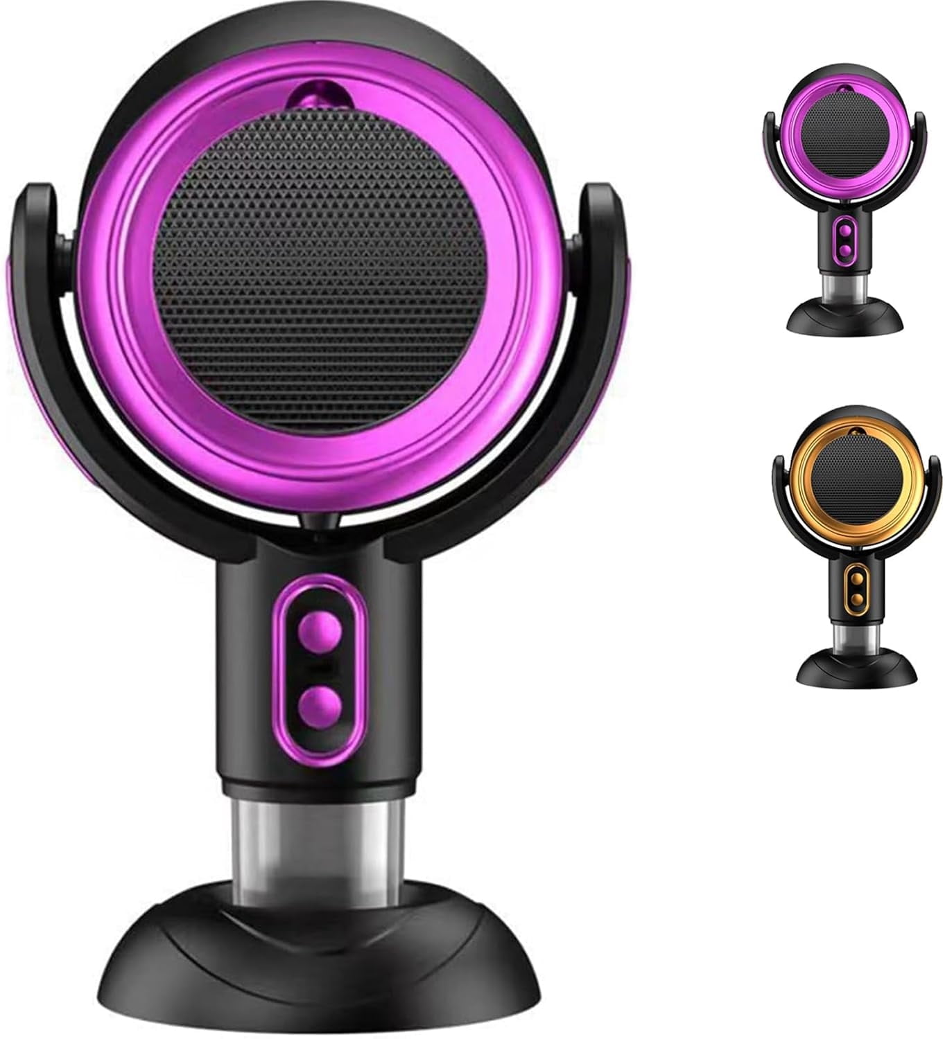 ExquGad Portable Smoke Purifier Fan, Quiet Desktop Air Cleaner for Home and Kitchen (Purple, 8 in) vwzg9