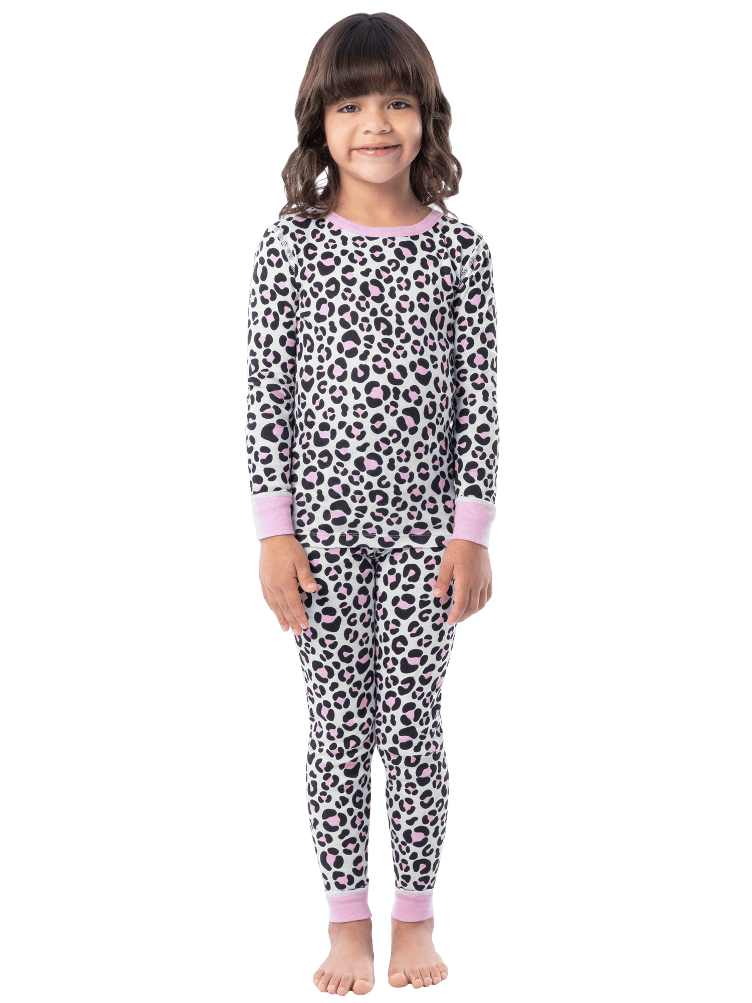 Fruit of the Loom Girls Snug Fit Cotton Pajama Set (4-Piece, Sizes 4-12) iptme