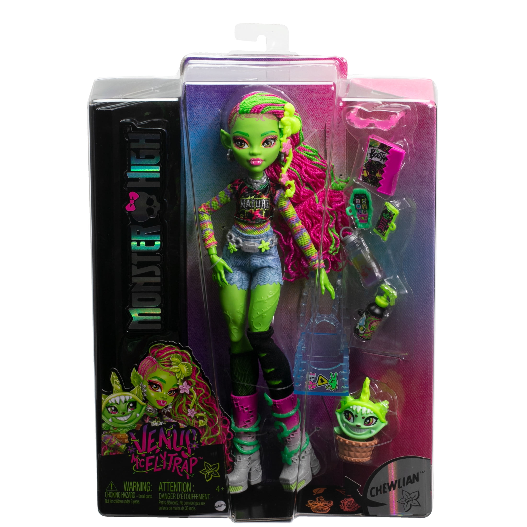 Monster High Venus McFlytrap Fashion Doll with Pet Chewlian and Accessories (11 in) s1vvp