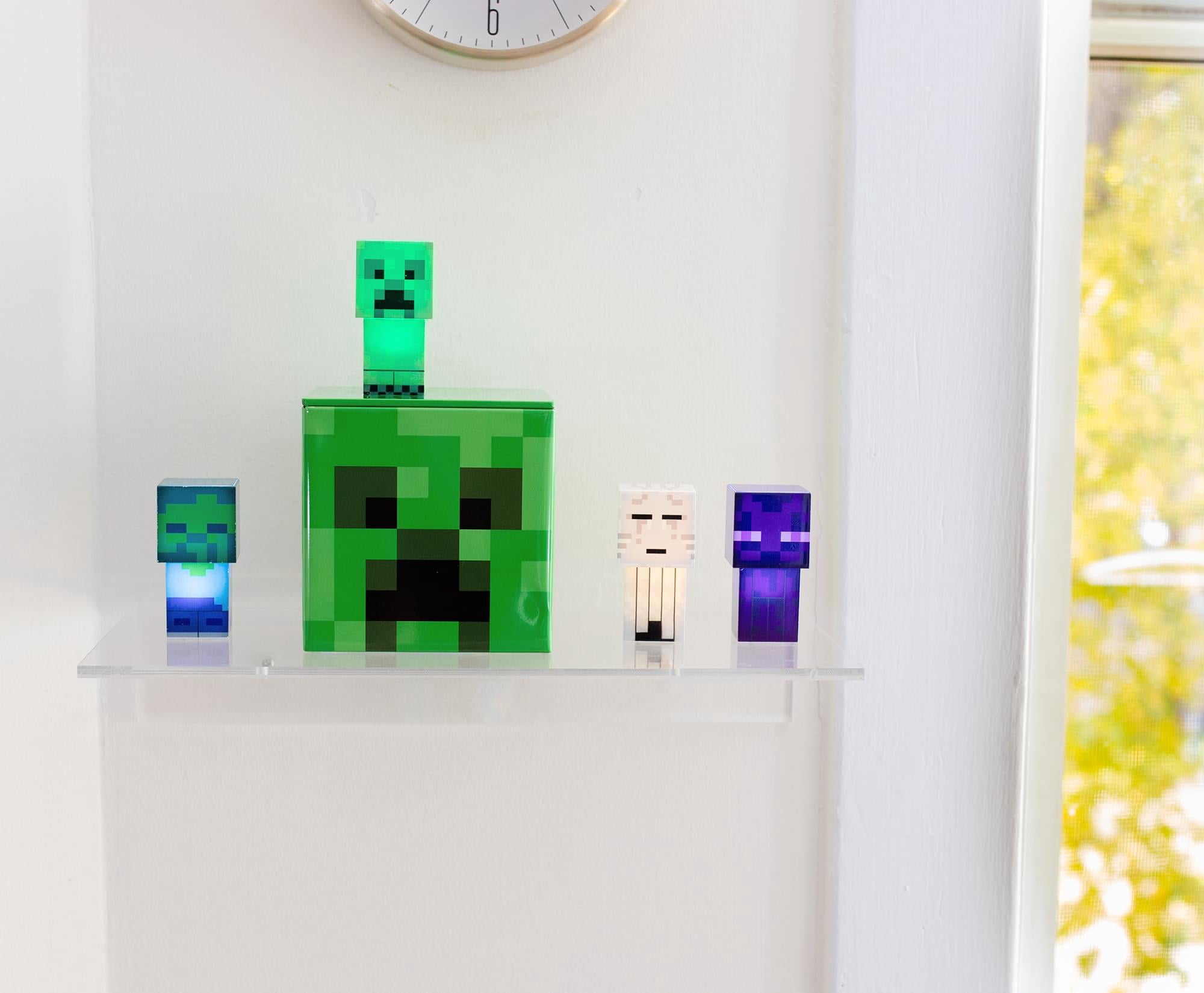 Minecraft Creeper Metal Storage Box Organizer with Lid (Green, 4 in) m1eo7 - Image 6