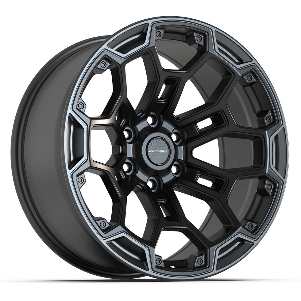 DEFIANT Wheels DF03 Performance Rim (Satin Black with Dark Satin Charcoal, 20x9 in) 619ym