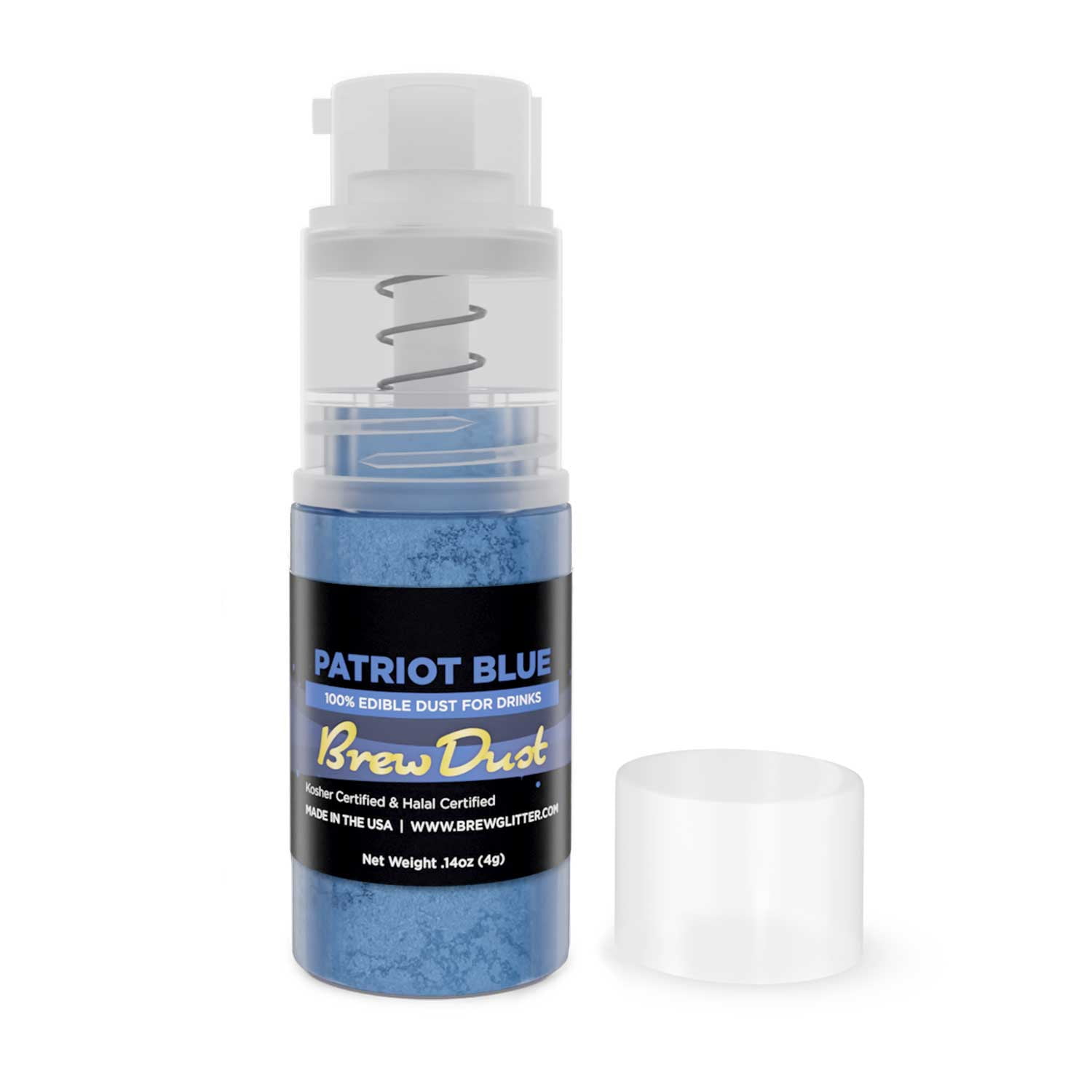 Brew Glitter Patriot Blue Edible Drink Powder (Silky Swirl, 0.1 oz) 69kp6