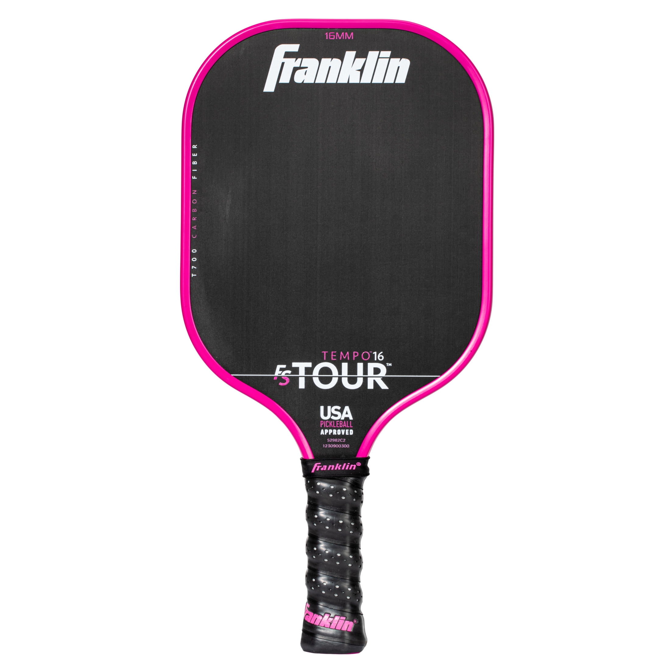Franklin Sports FS Tour Series Pickleball Paddle - Carbon Fiber Surface - Pro Player Performance (Pink, 8.8 oz) y20ni