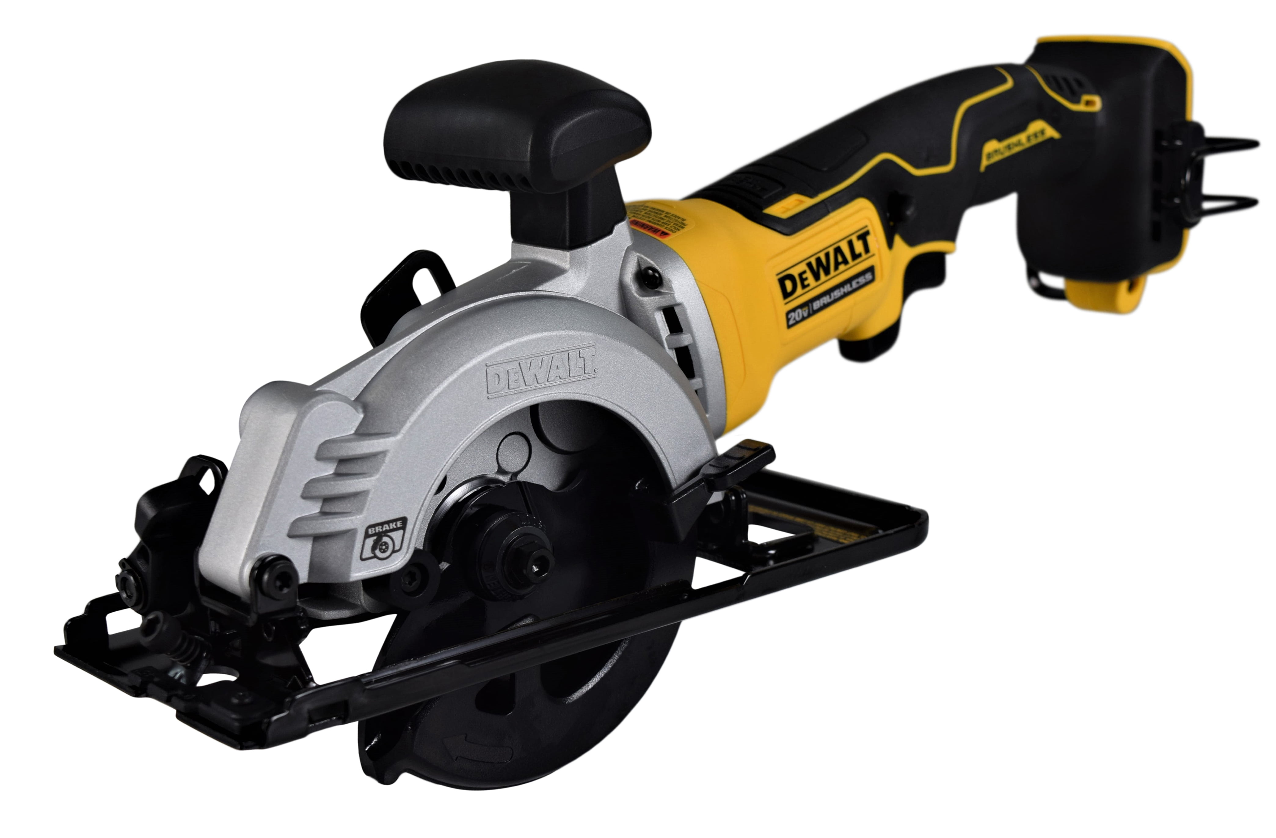 DEWALT 20V MAX Cordless Circular Saw, Compact Design, High-Performance Motor (Yellow, 4.5 in) 0dniv