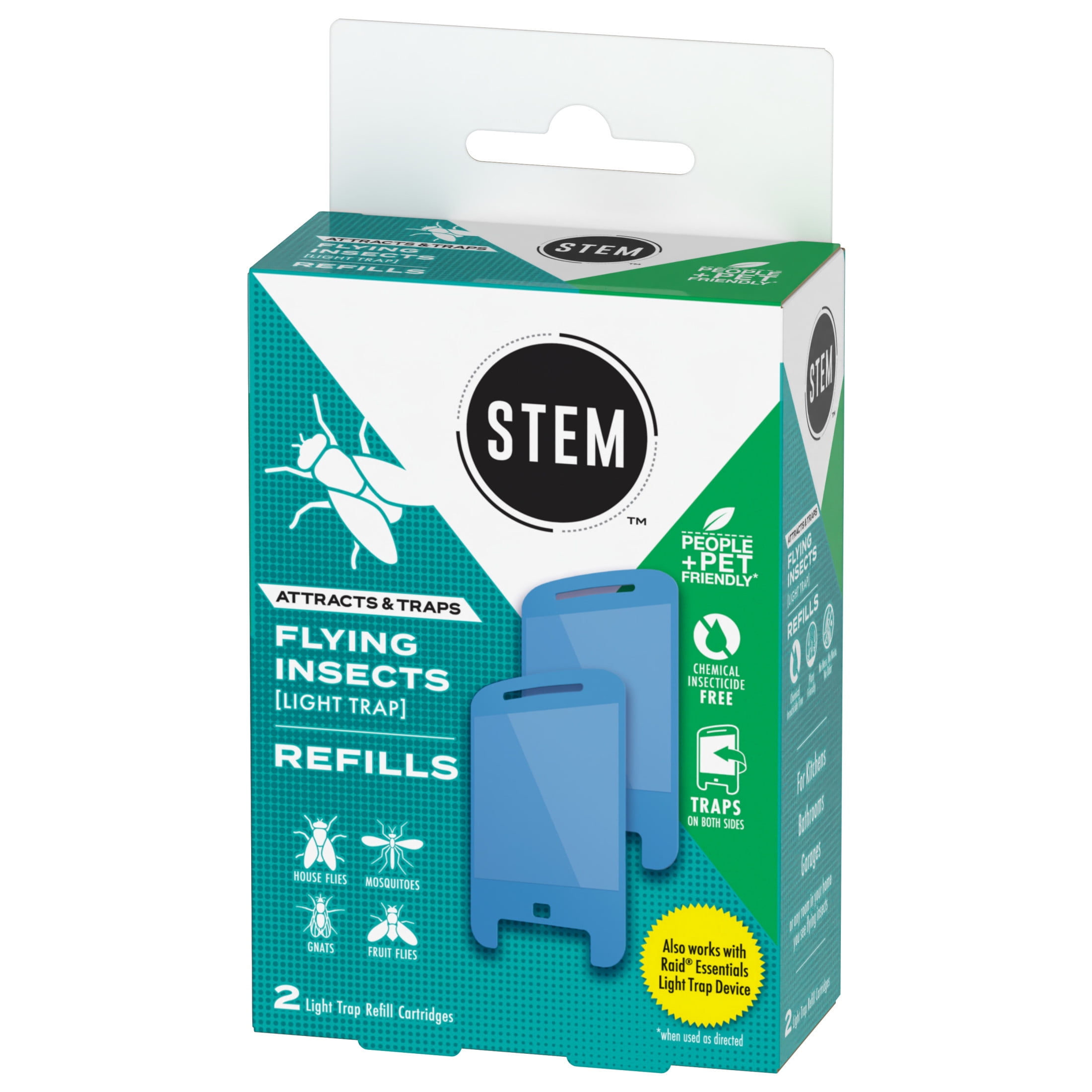 STEM Light Trap Refills for Flying Insect and Fruit Fly Trap (2 Count) 2yjln