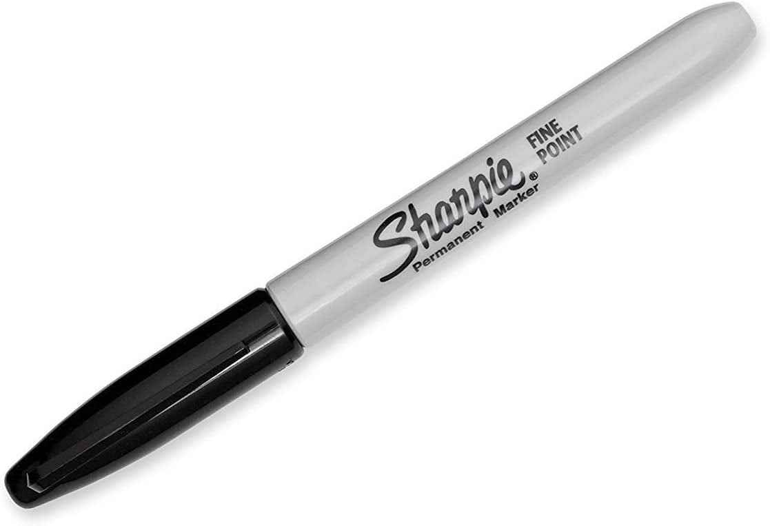 Sharpie Permanent Markers Fine Point (Black, 12 Count) ra5qt
