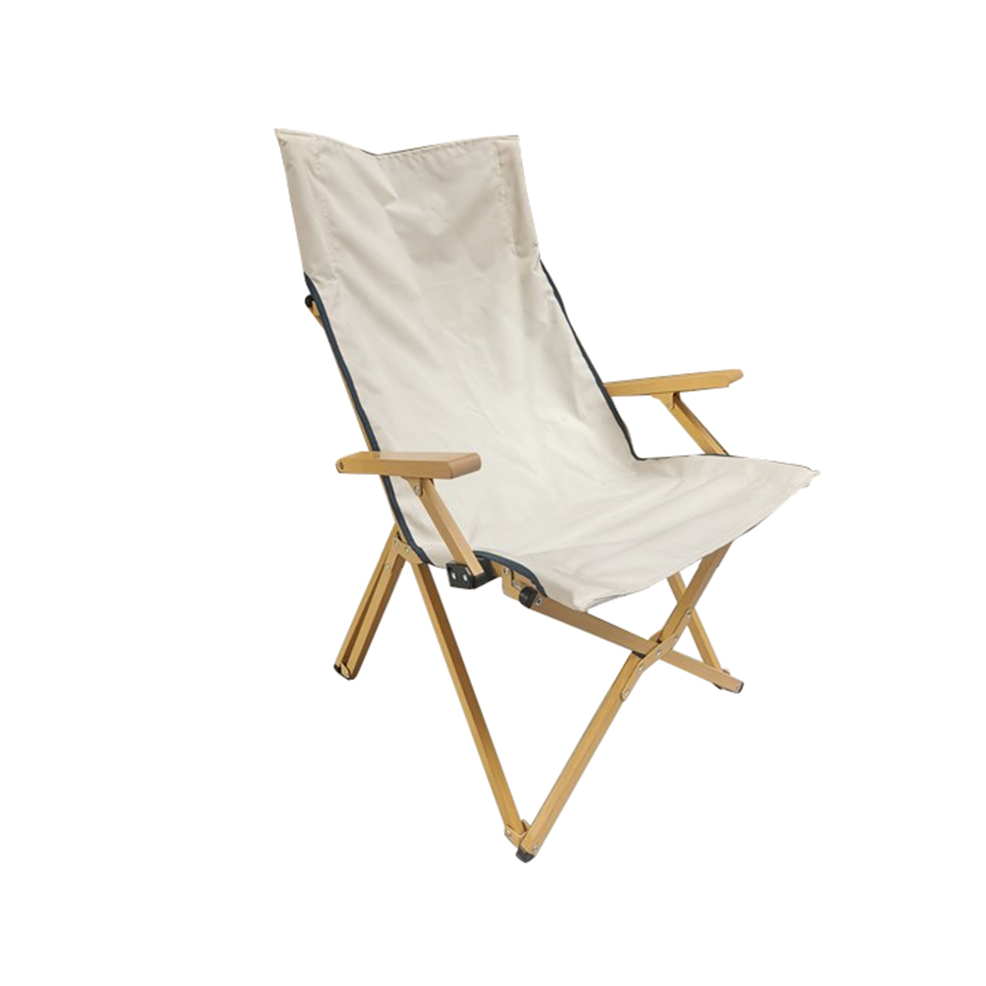 Mainstays Hard Arm Resort Fabric Folding Chair (Beige, 2 Pack) e3ptz