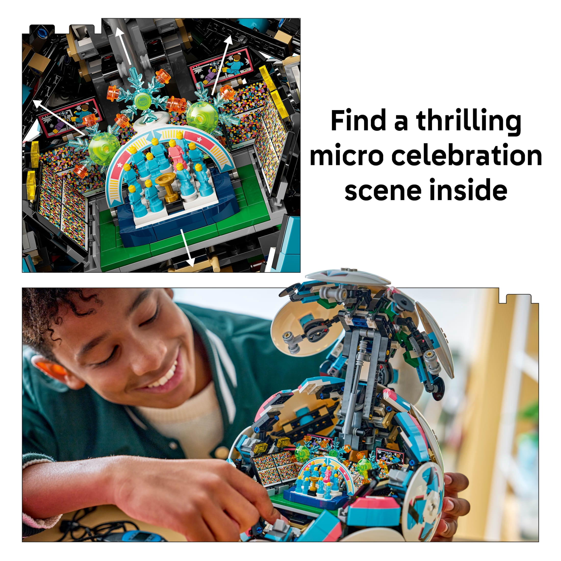 LEGO Soccer Ball Building Set, Collectible Sports Decor with Micro Stadium Display (8.5 in) rtqaz