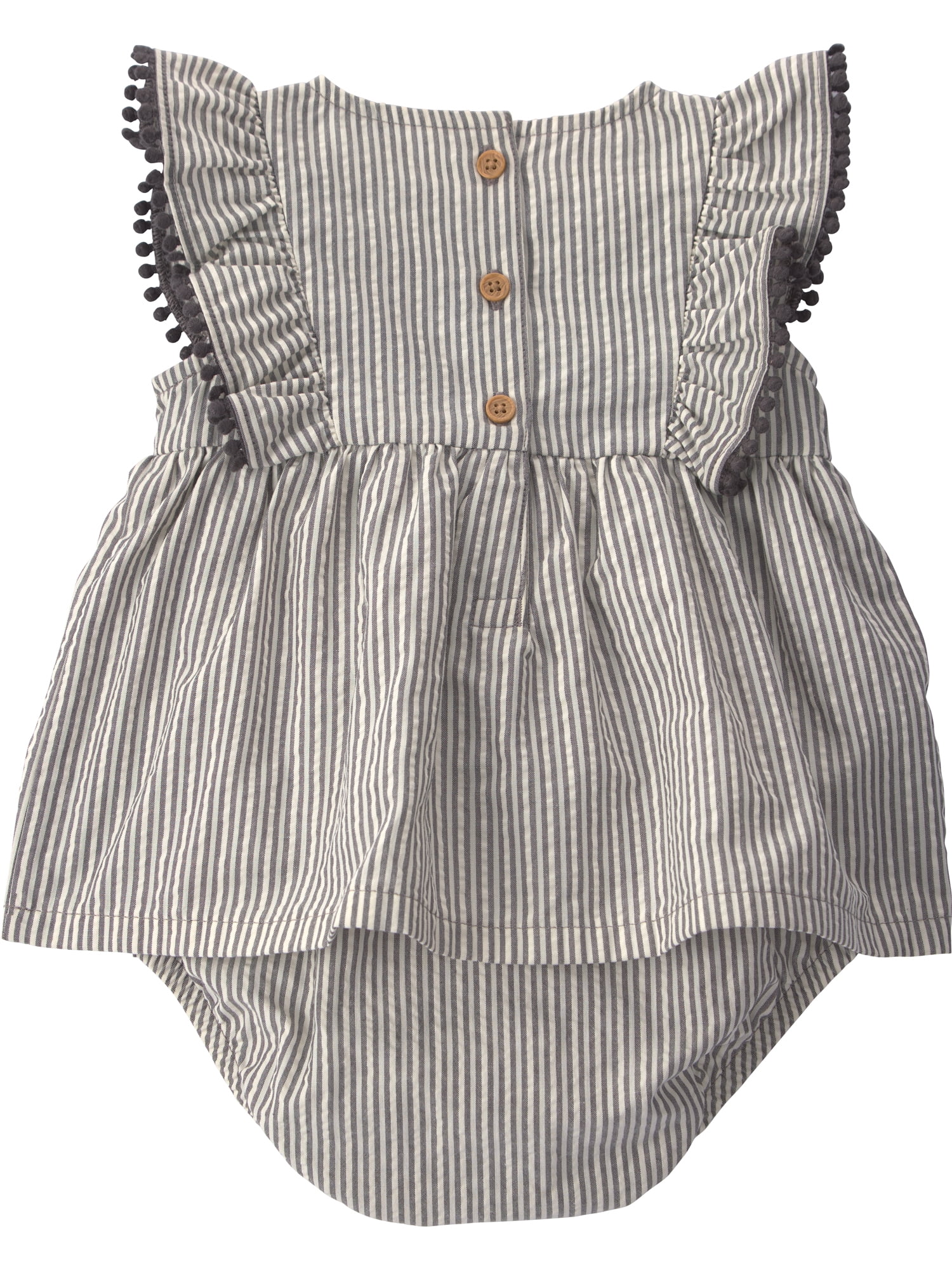 Carter's Child of Mine Baby Girl Romper and Hat Set (Black, 0-3 Months) b143d