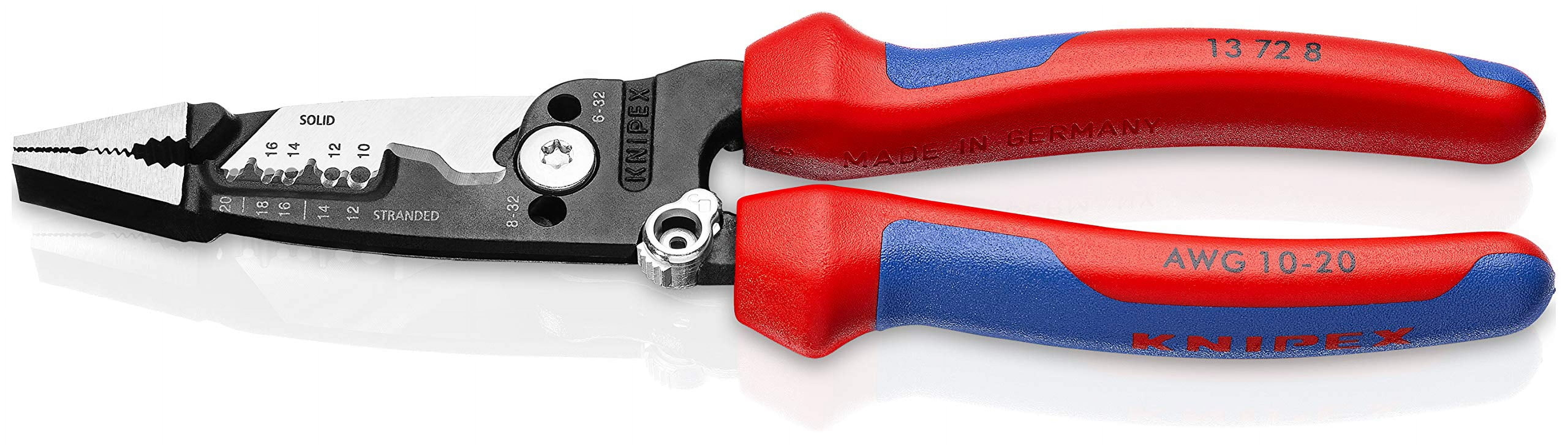 Knipex Tools Forged Wire Stripper, Heavy-Duty Electrical Cutting and Stripping Tool (8 in) 0f67b