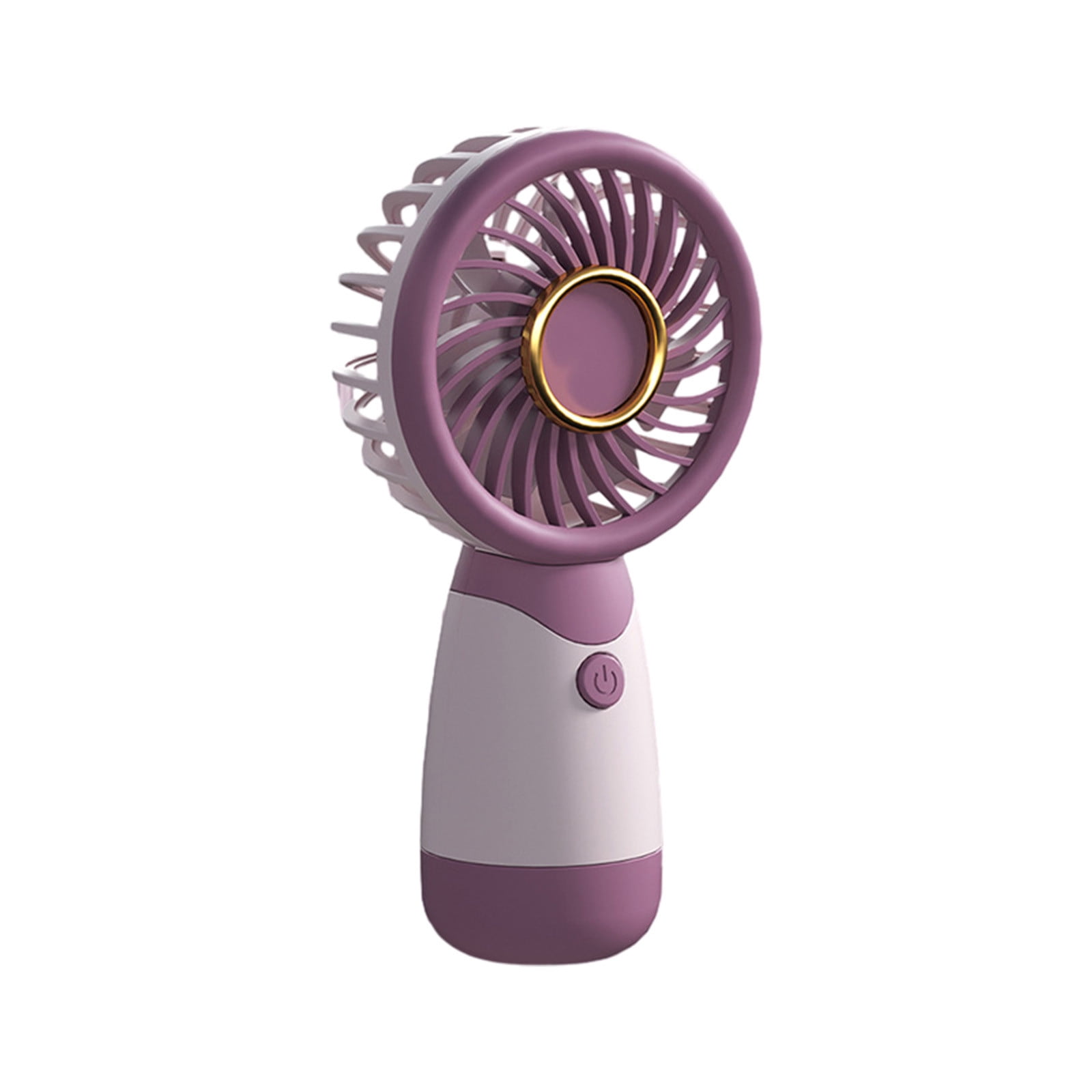Fnochy Handheld Portable Mini Fan USB Rechargeable Desktop Cooling Fan (Gray, 6.0 in) 5miz3