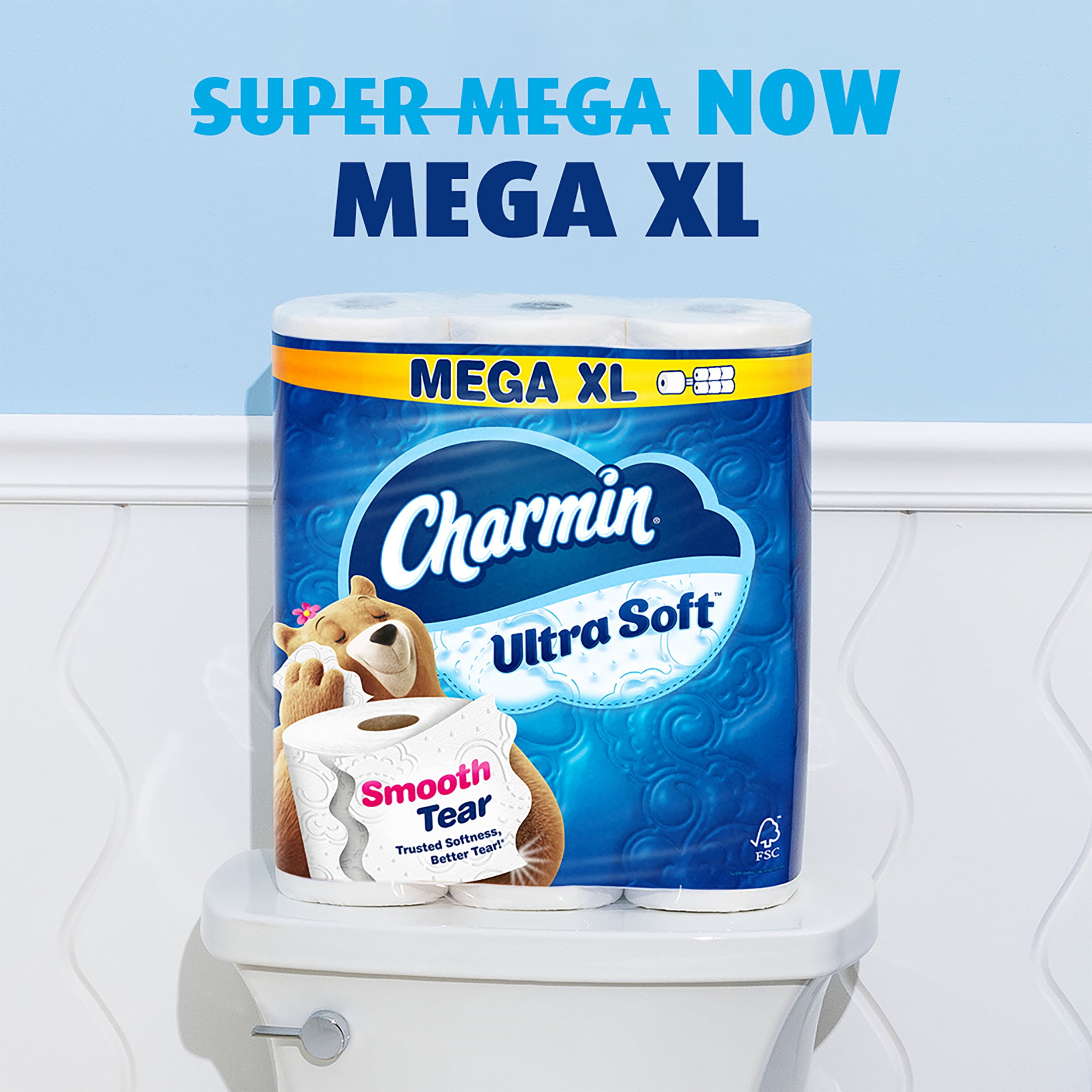 Charmin Ultra Soft Toilet Paper (12 Mega XL Rolls, 336 Sheets Per Roll) mzvmw