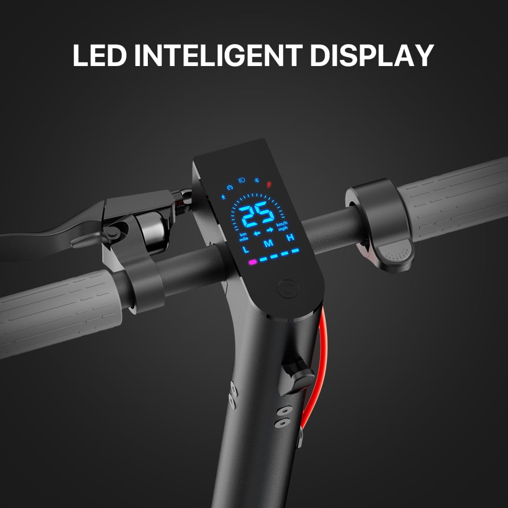 Golucky Electric Scooter, Foldable Commuter E-Scooter with Smart App Control, 350W Motor, 15 MPH Max Speed, 19 Mile Range (10 in Tires) xr6t8