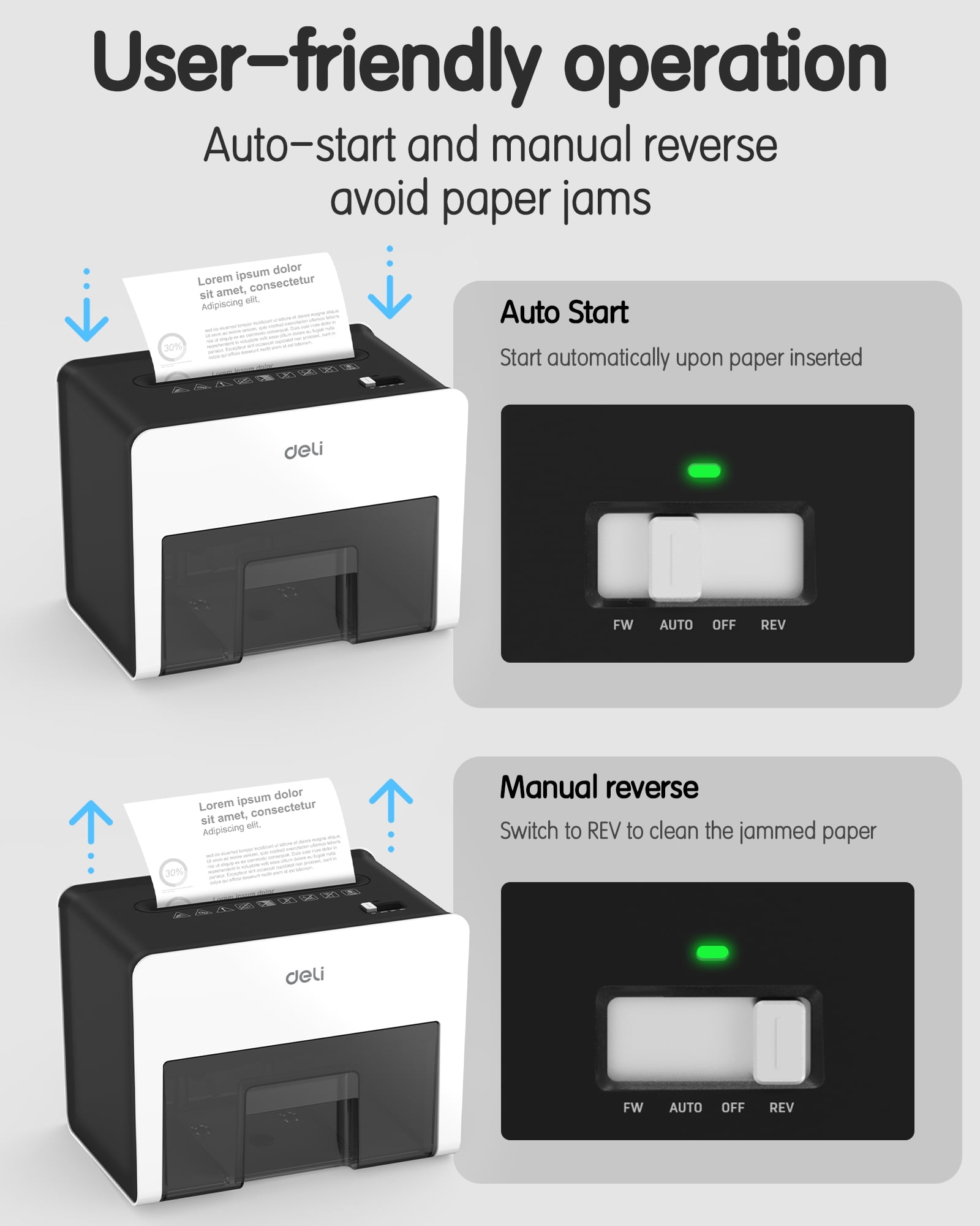Deli 8-Sheet Crosscut Paper Shredder for Home Office, Compact Desktop Security Shredder with 0.7 Gallon Bin (White, 9.8 x 7.6 x 6.5 in) wltmq
