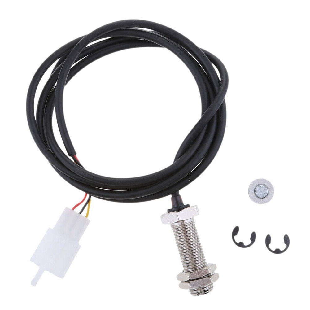 Generic Motorcycle Digital Odometer Speedometer Sensor Cable with 2 Magnets (59 in) dmjfb