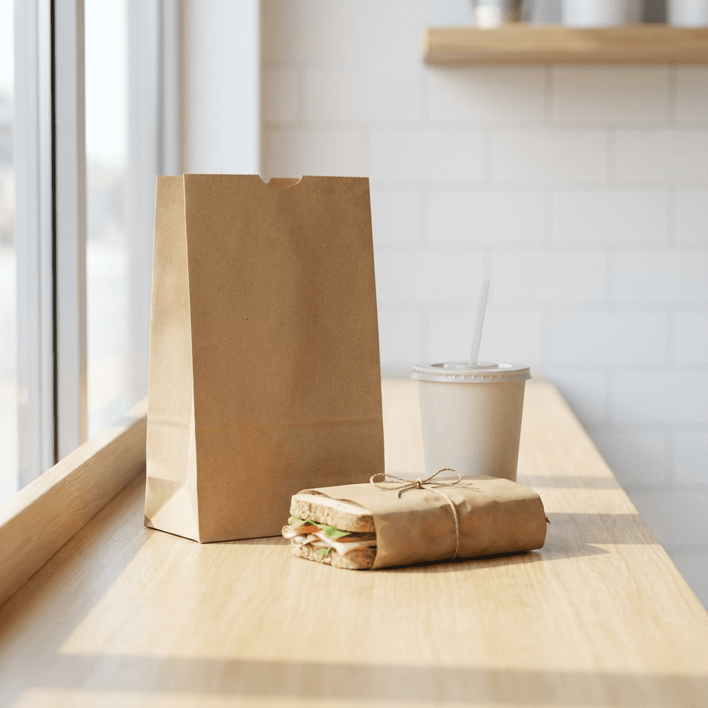 DEMAYA Premium Kraft Brown Paper Bags, Durable Retail and Food Service Packaging (Brown, 500-Count) vxil9