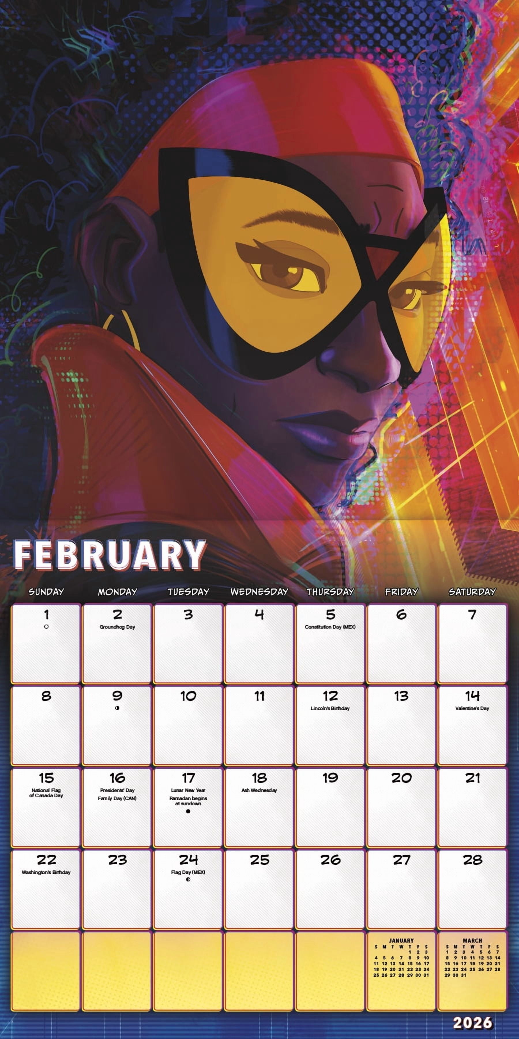 Trends International Marvel Spider-Man: Across the Spider-Verse Framed Poster and 2026 Wall Calendar Set tsc3v
