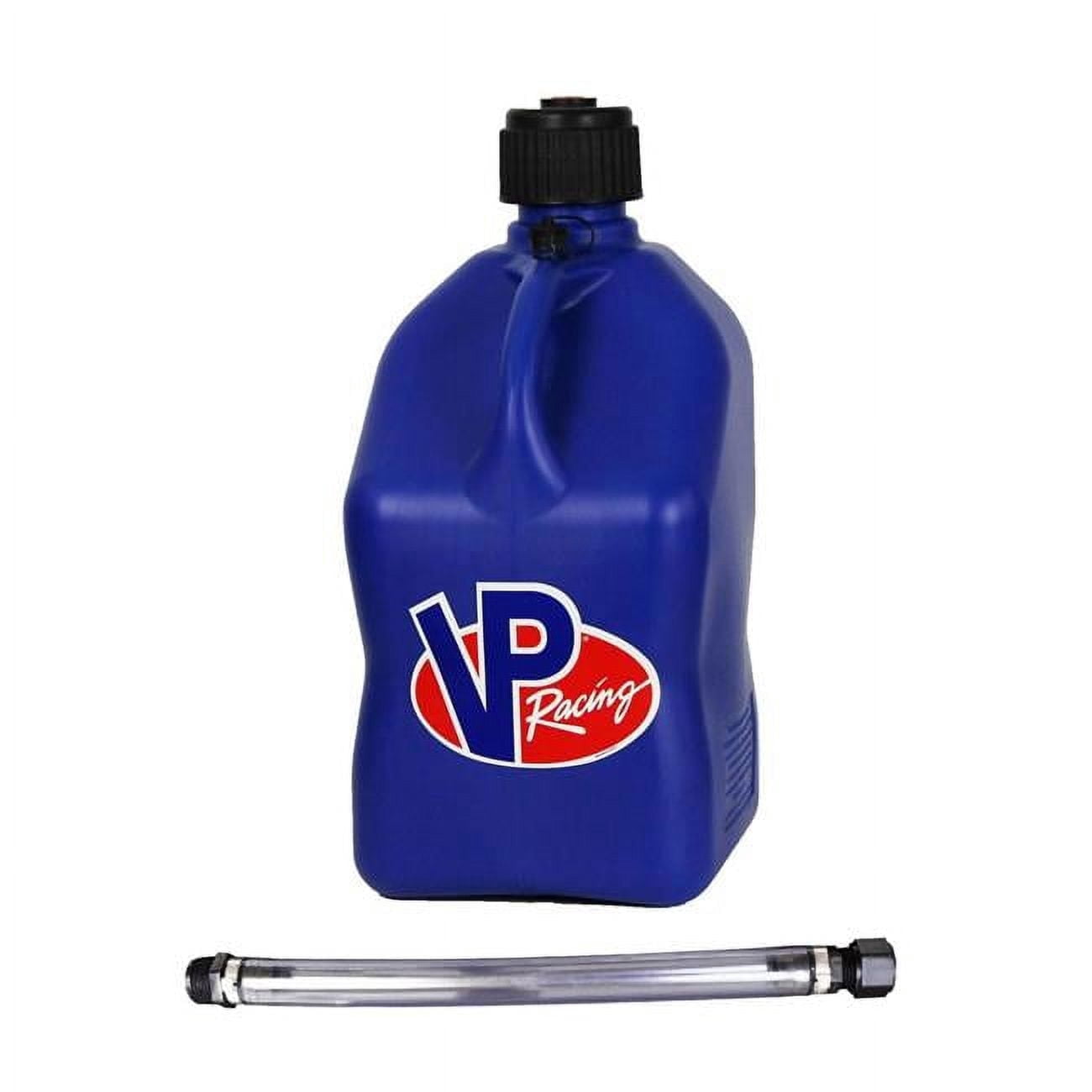VP Racing Fuels Motorsport Utility Jug with 14 in Standard Hose (Blue, 5.5 gal) 9b5nh