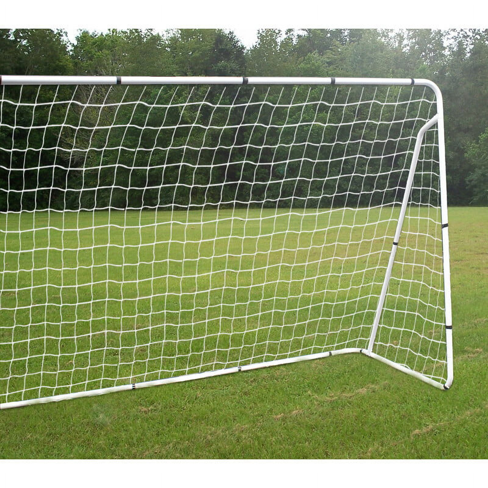 ZenStyle Soccer Goal Training Net with Steel Frame (White, 12 ft x 6 ft) 6sfzc