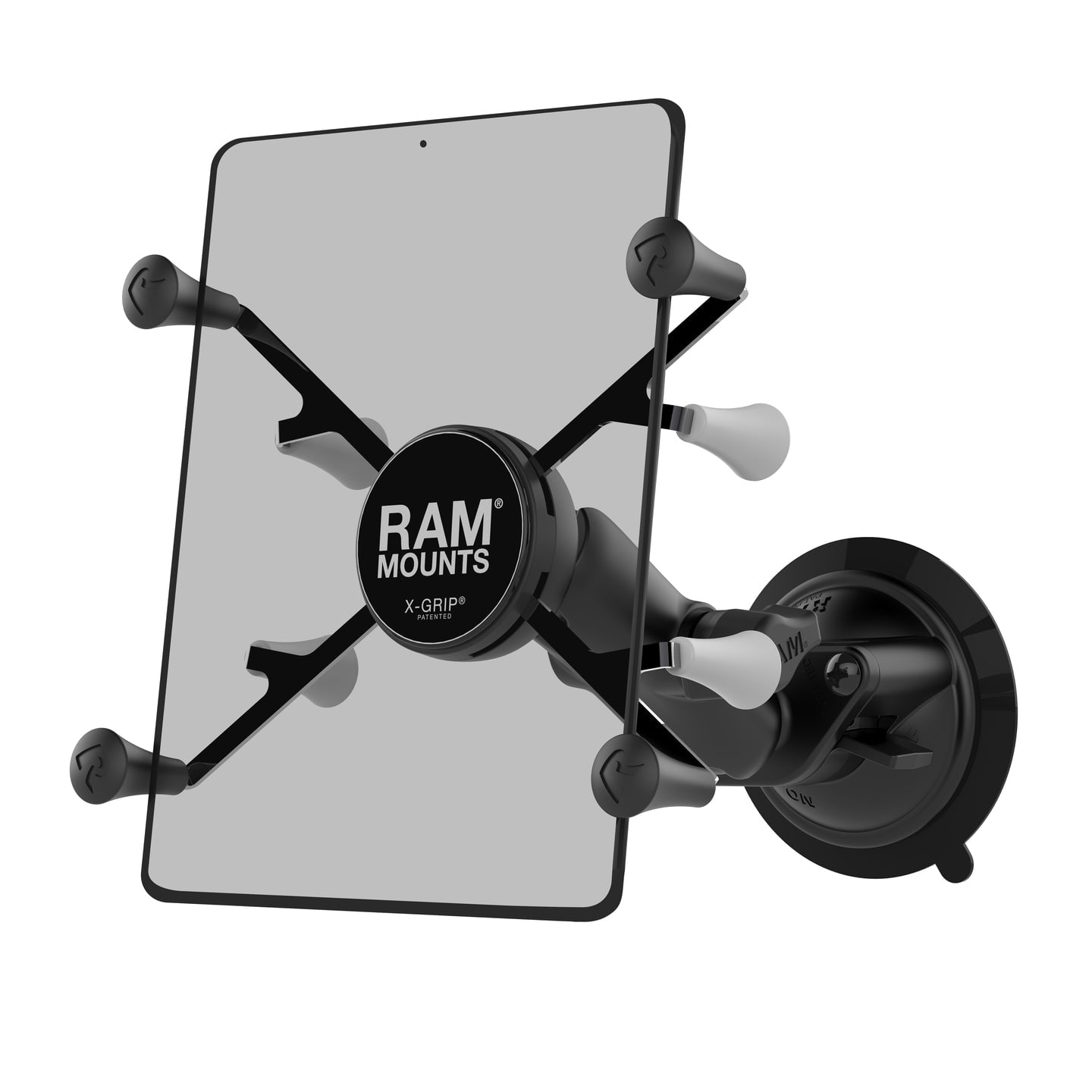RAM Mounts X-Grip Tablet Holder with Twist-Lock Suction Cup Mount (Black, 7 in to 8 in) bq40d