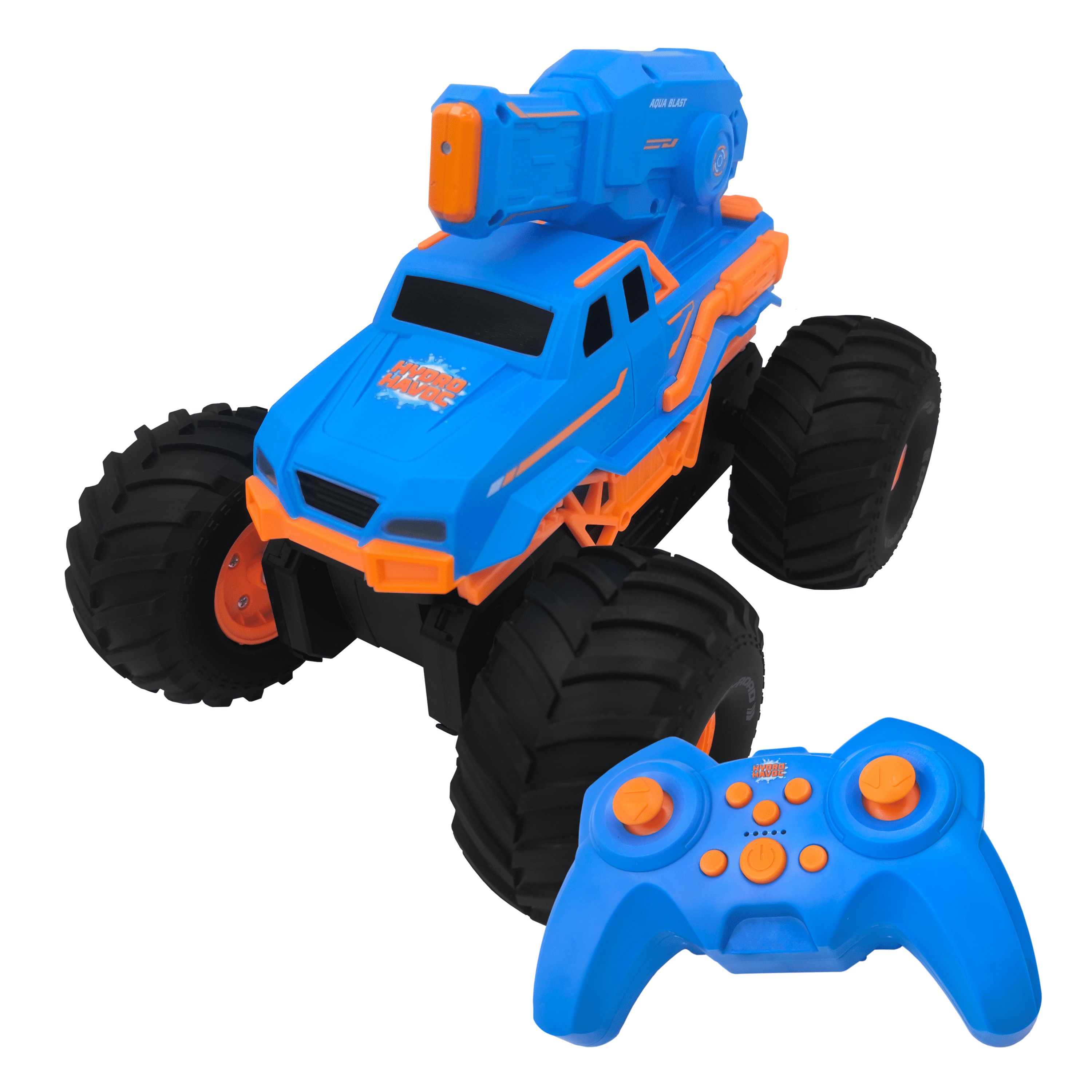 Force1 Hydro Havoc Amphibious Remote Control Monster Truck (Blue, 5.07 fl oz) 2vsis