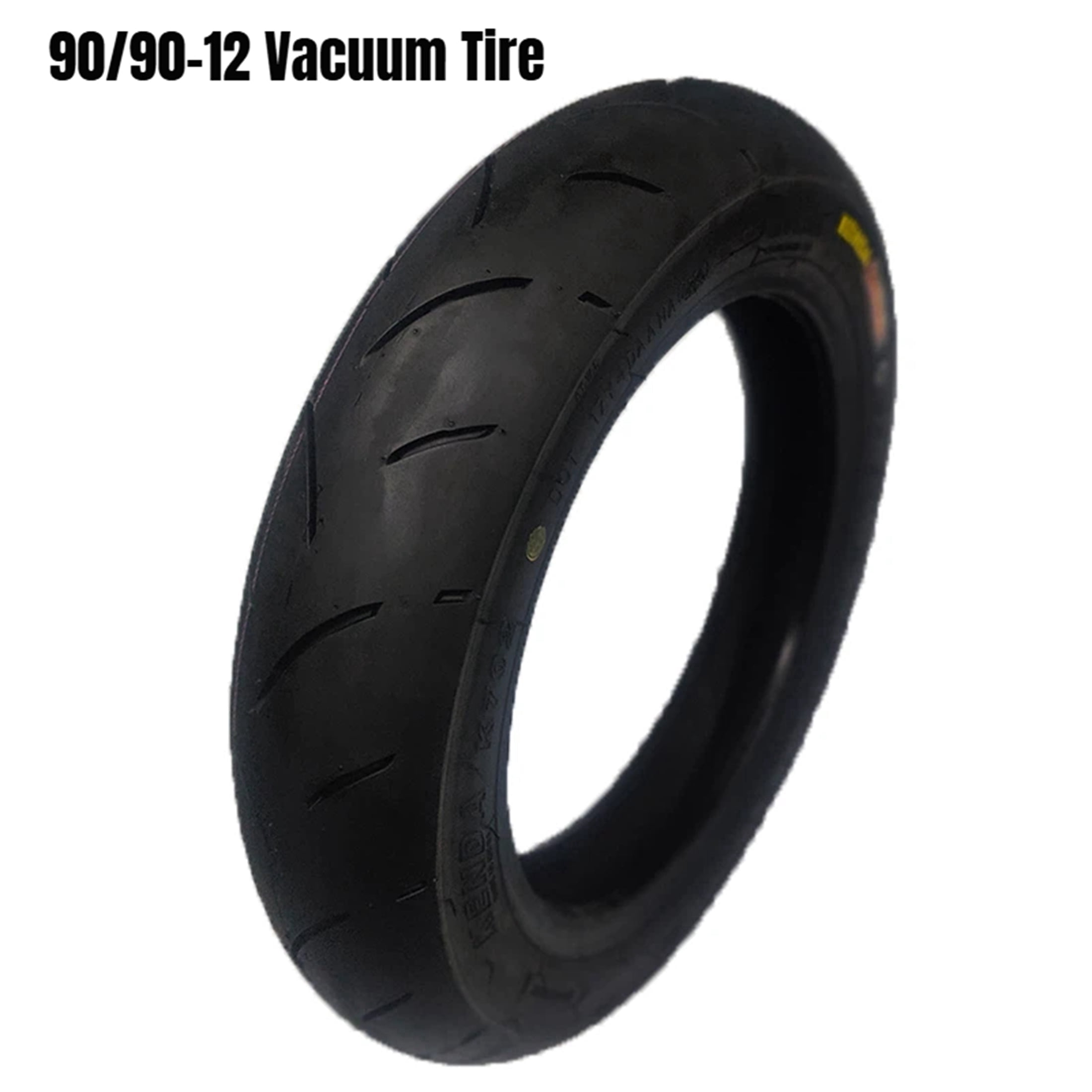 Generic 90/90-12 Street Vacuum Tire, Tubeless Replacement for Scooters and Mopeds (12 in) tzefr