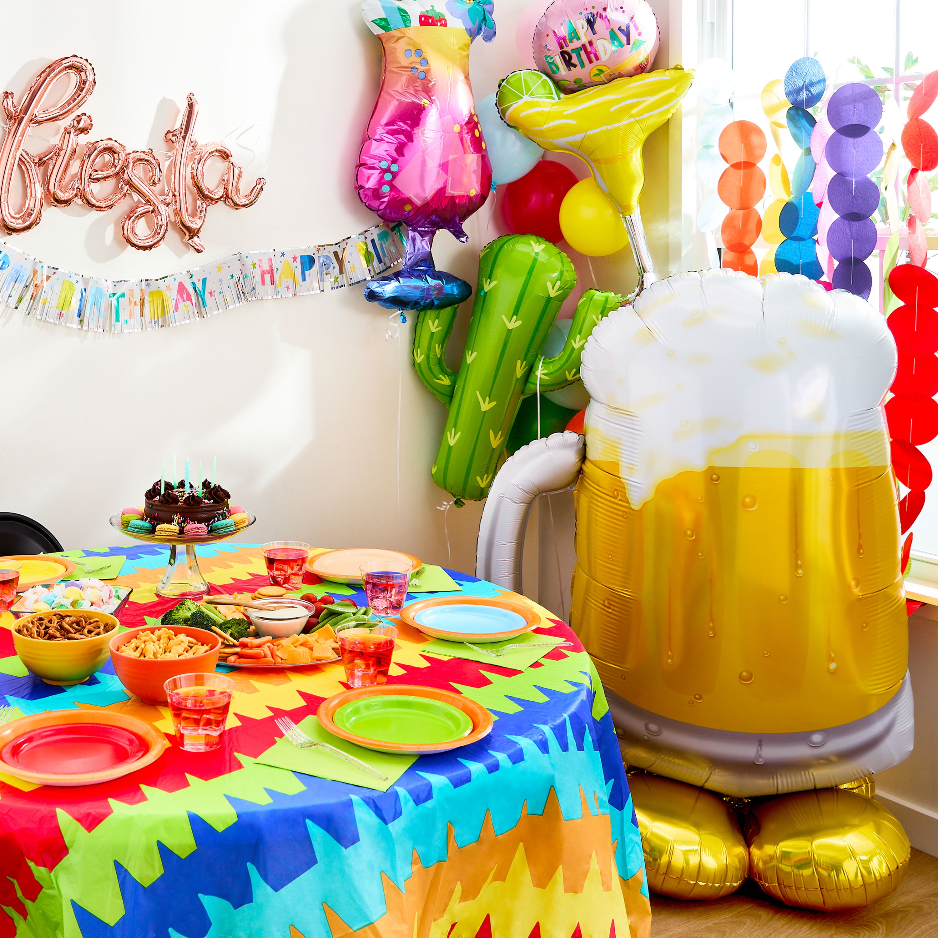 Way To Celebrate Beer Mug Balloon Inflatable Party Decoration (Gold, 49 in) dztue