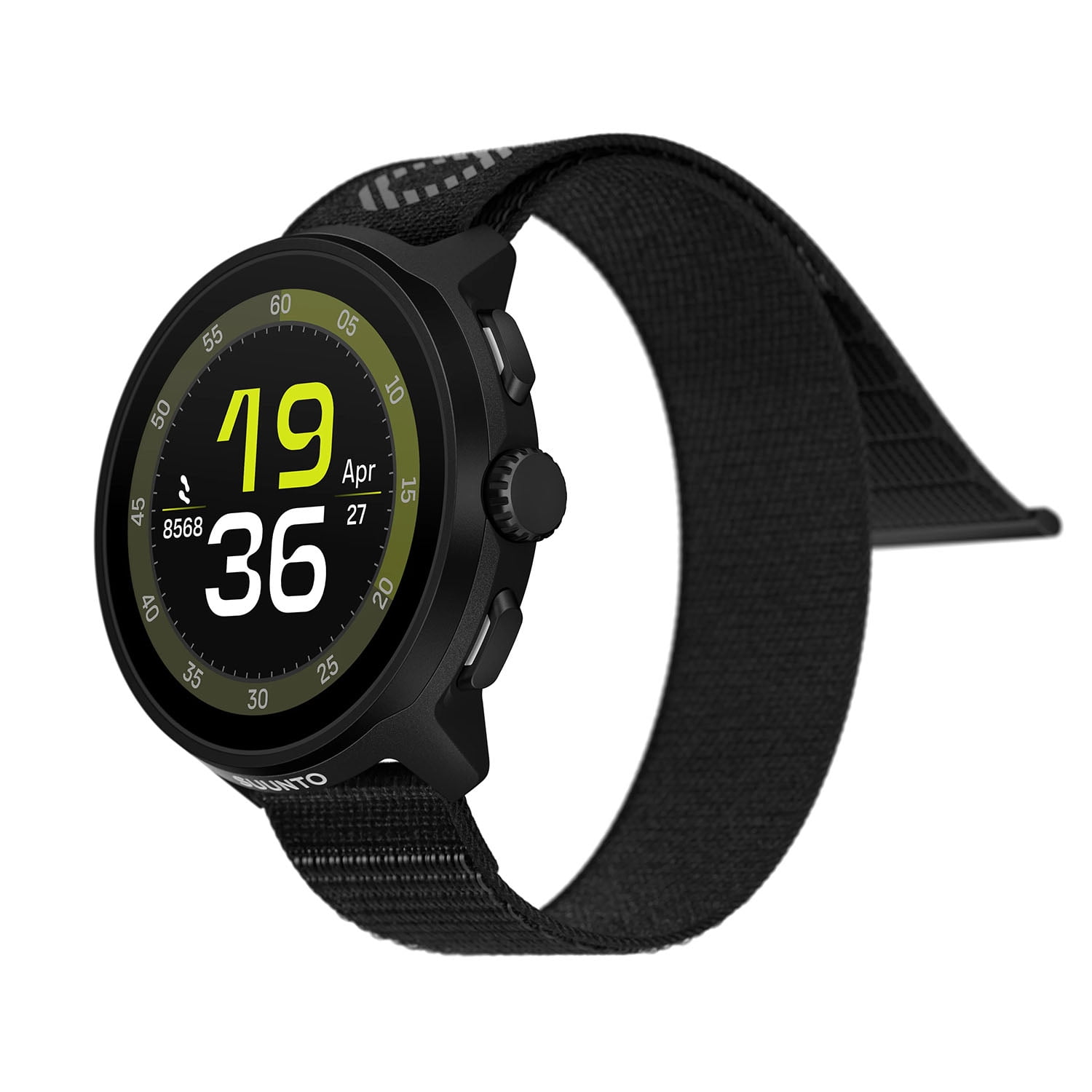 Suunto Run GPS Sports Watch with AMOLED Touchscreen, Heart Rate and Sleep Tracker (Black, 1.32 in) 2z2y6