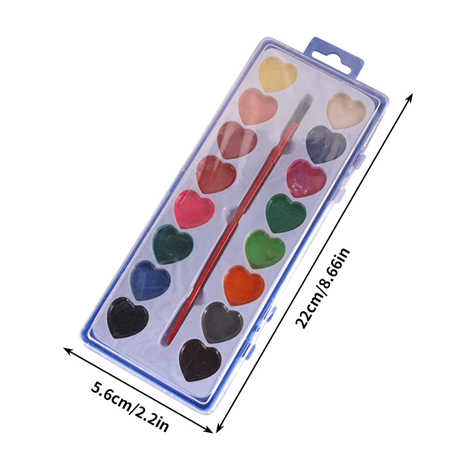Darzheoy Watercolor Paint Set, Washable Art Supplies with Paintbrush (16 Colors) jxqqc