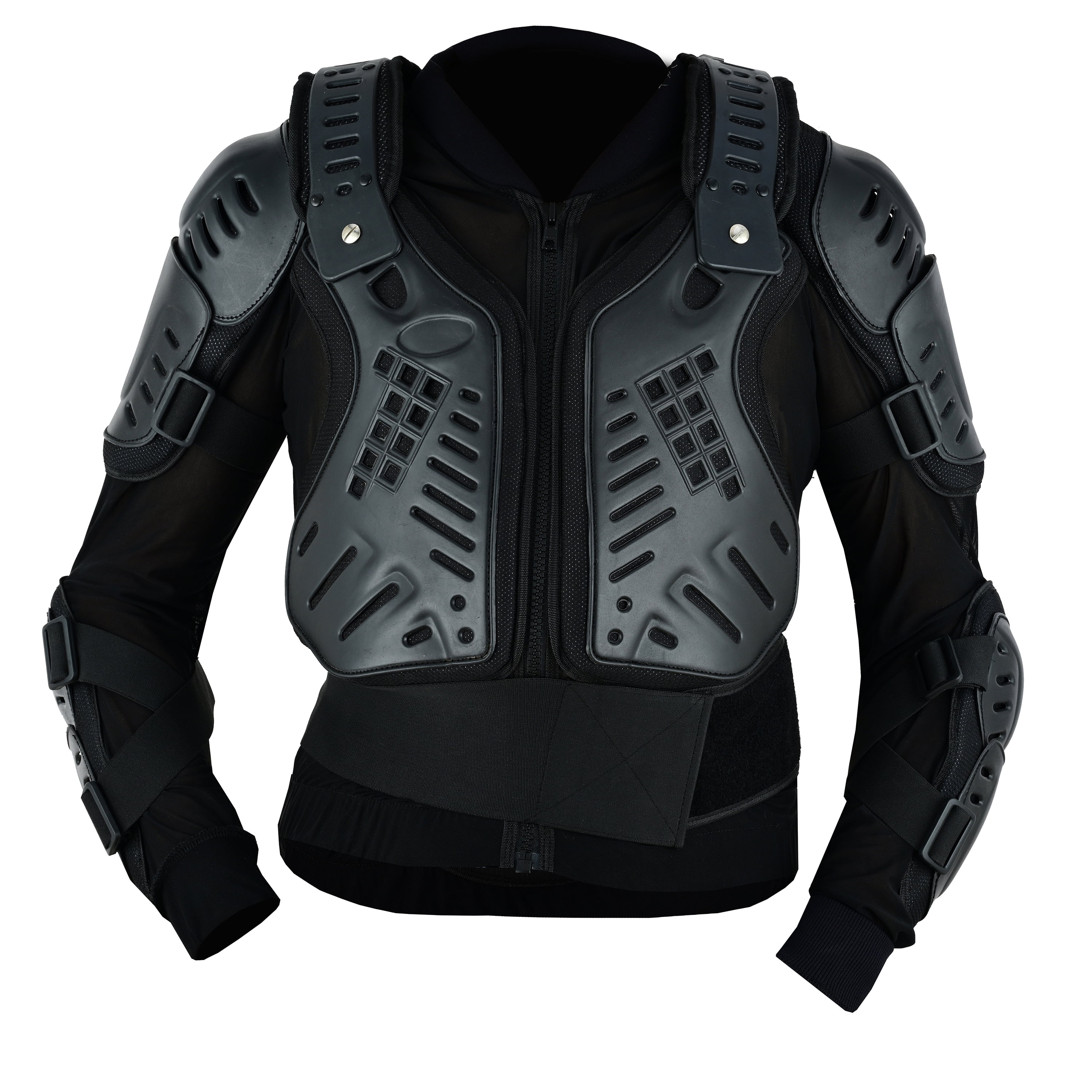 BTR Born To Race Motorcycle Body Armor Jacket Off Road Dirt Bike Chest and Spine Protection (Black, 40 in) tm64f