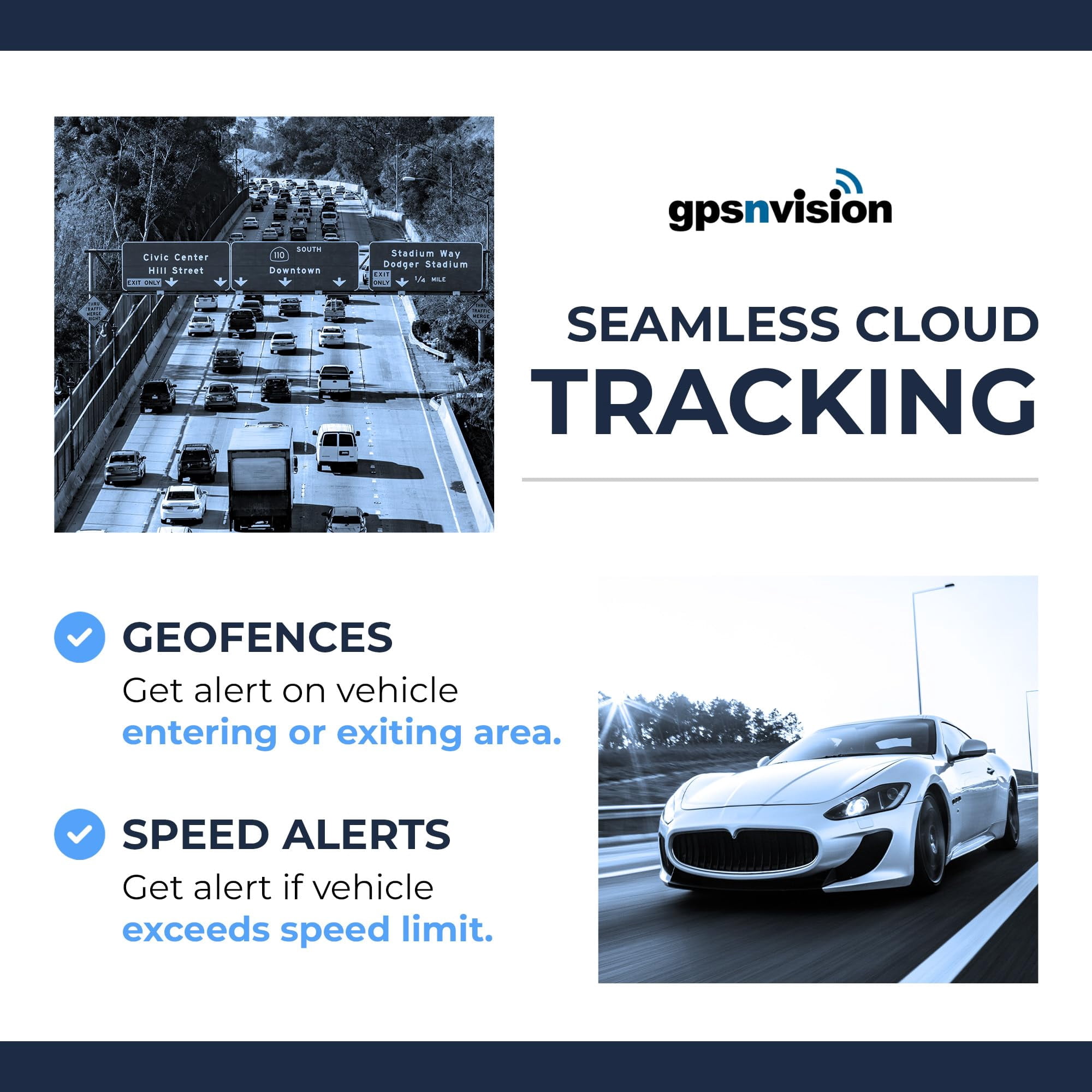 GPSnVision Magnetic Real-Time GPS Tracker for Vehicles (Black, 0.1 oz) sbwvi