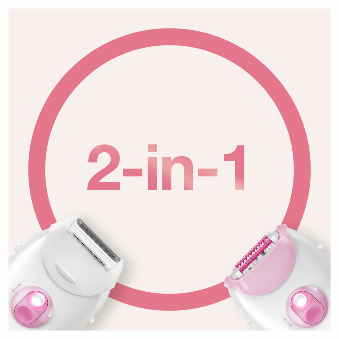 Braun Silk-epil 3 3-270 Epilator for Women, Long-Lasting Hair Removal System (White/Pink) oa4p6