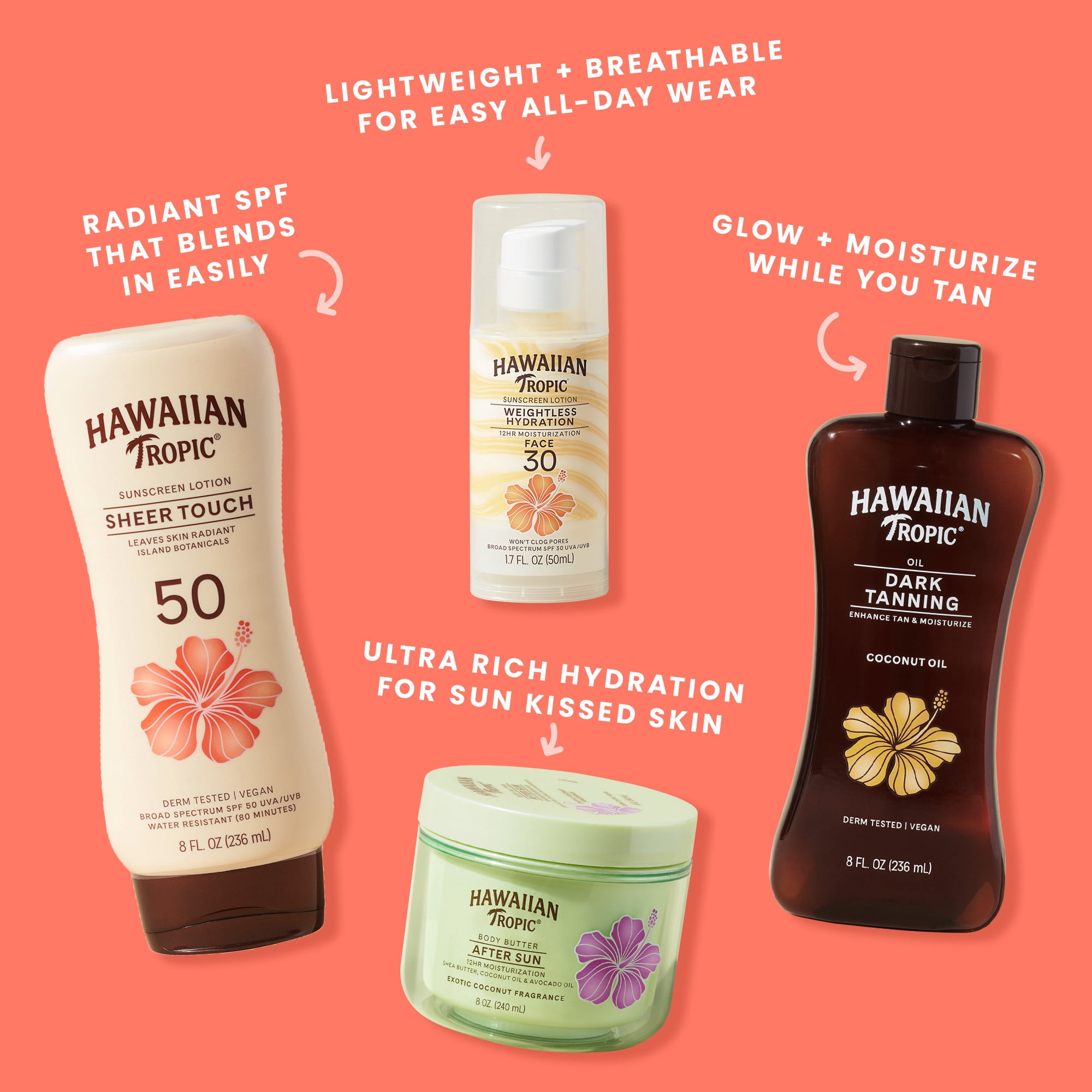 Hawaiian Tropic Sheer Touch Ultra Radiance Sunscreen Lotion SPF 50 (8 fl oz) nrp2h