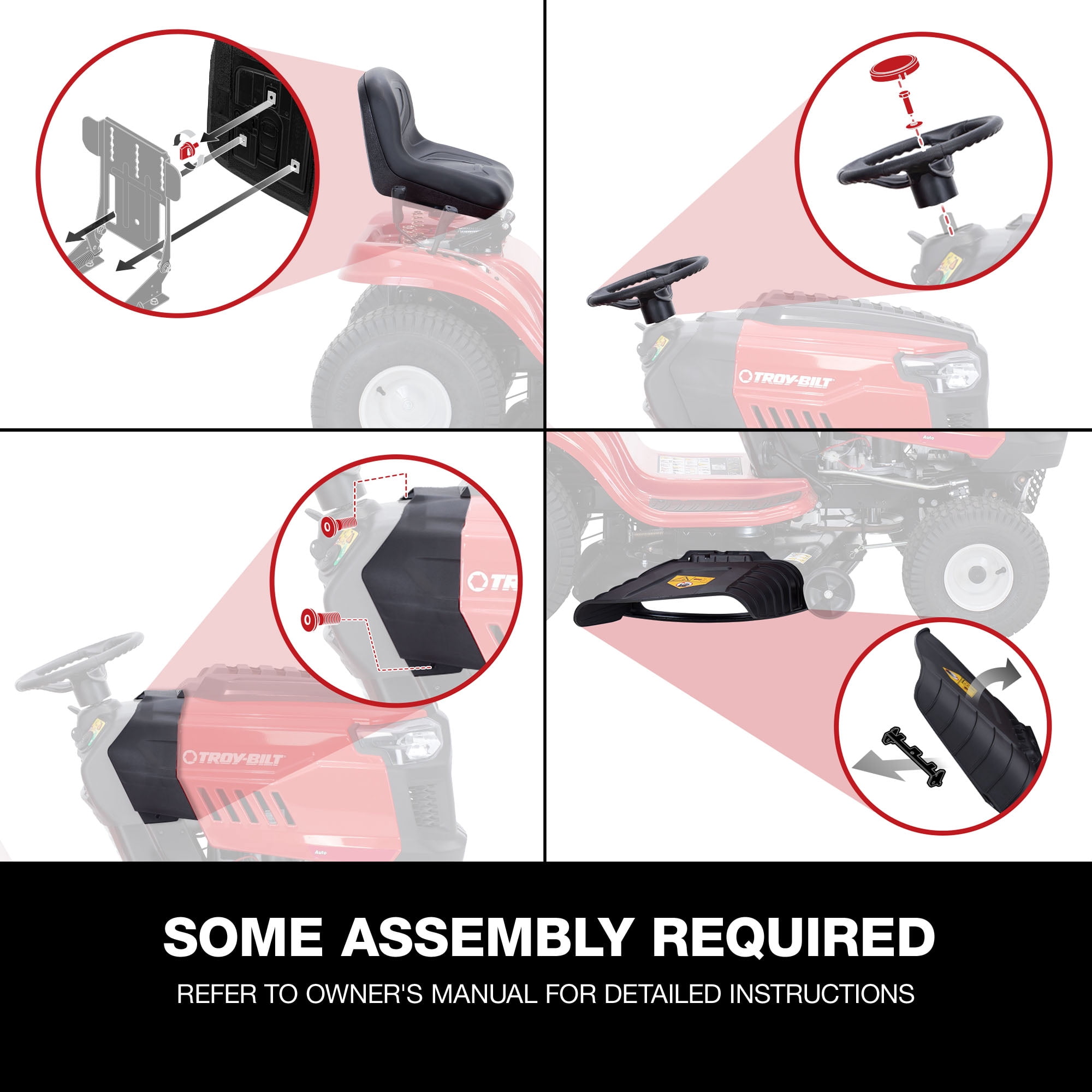 Troy-Bilt Bronco 42 in. Riding Gas Lawn Mower (547cc Engine, 42 in. Cutting Deck) helju