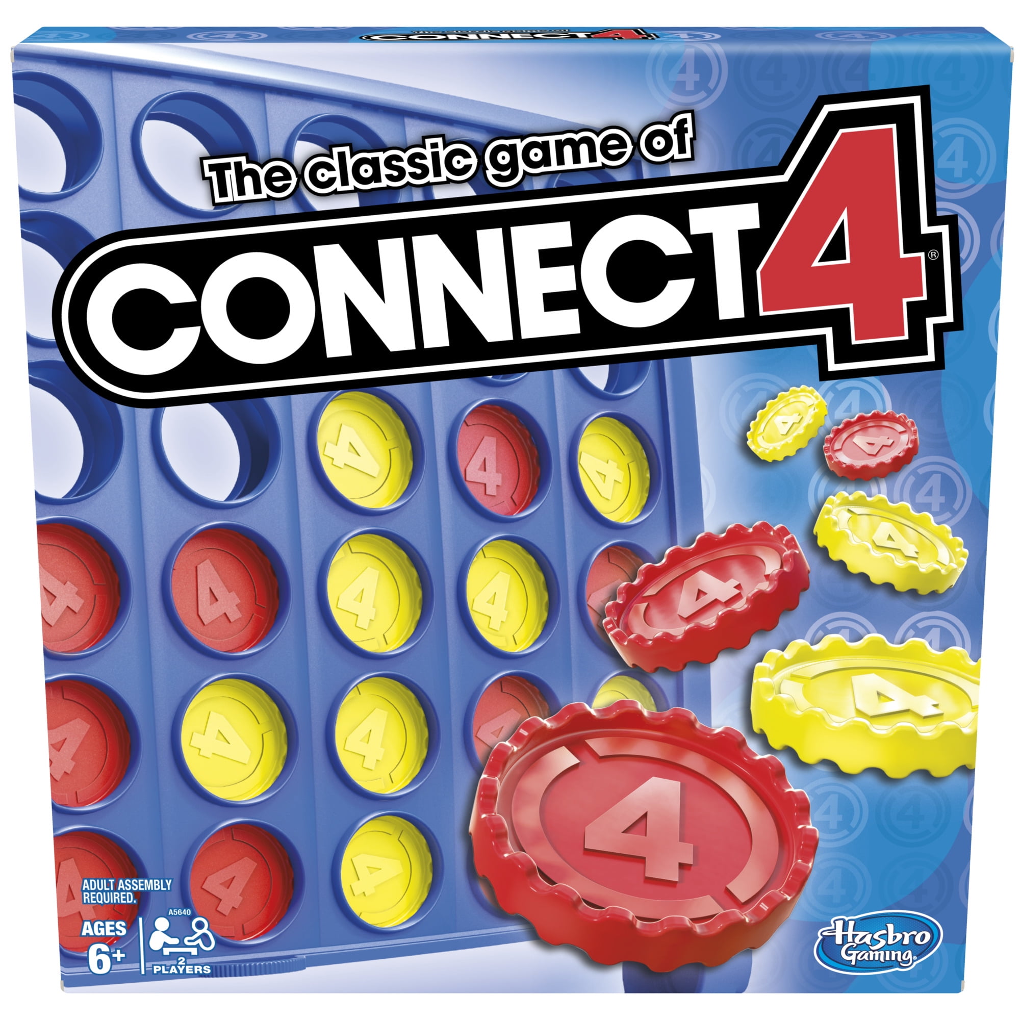 Connect 4 Classic Grid Game, 2 Player Strategy Board Game for Kids and Families (1 Set) djncd