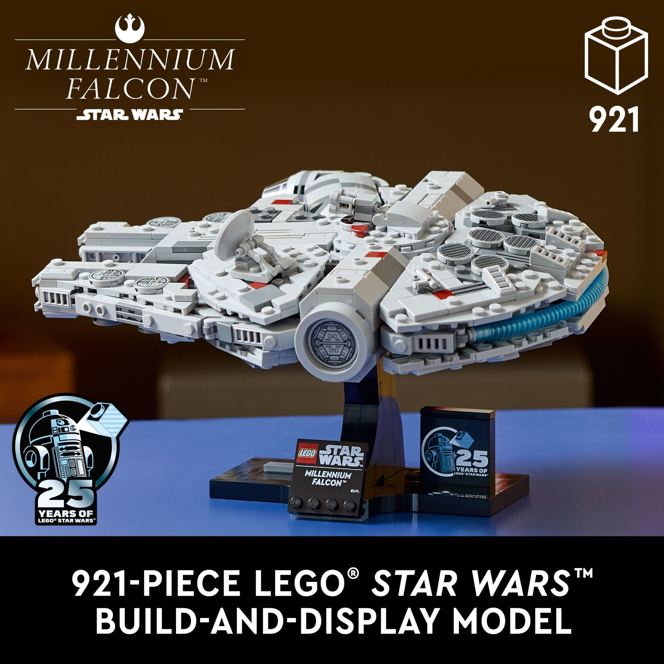 LEGO Star Wars Millennium Falcon 25th Anniversary Buildable Starship Model (921 Pieces) 5sn57