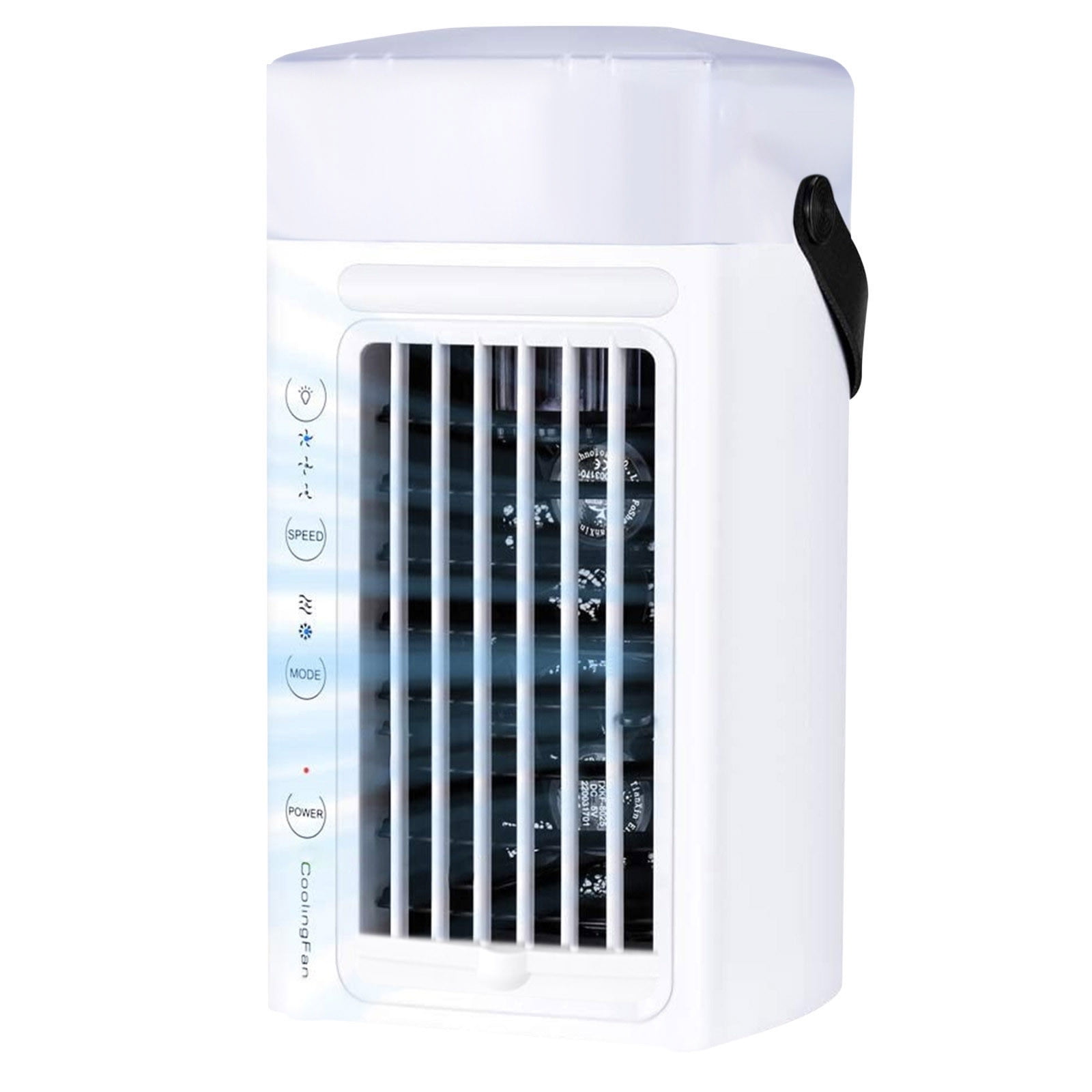 SDJMa Portable Air Conditioner, Evaporative Air Cooler with Night Light and 3-Speed Fan (White, 16.23 fl oz) 9jym5