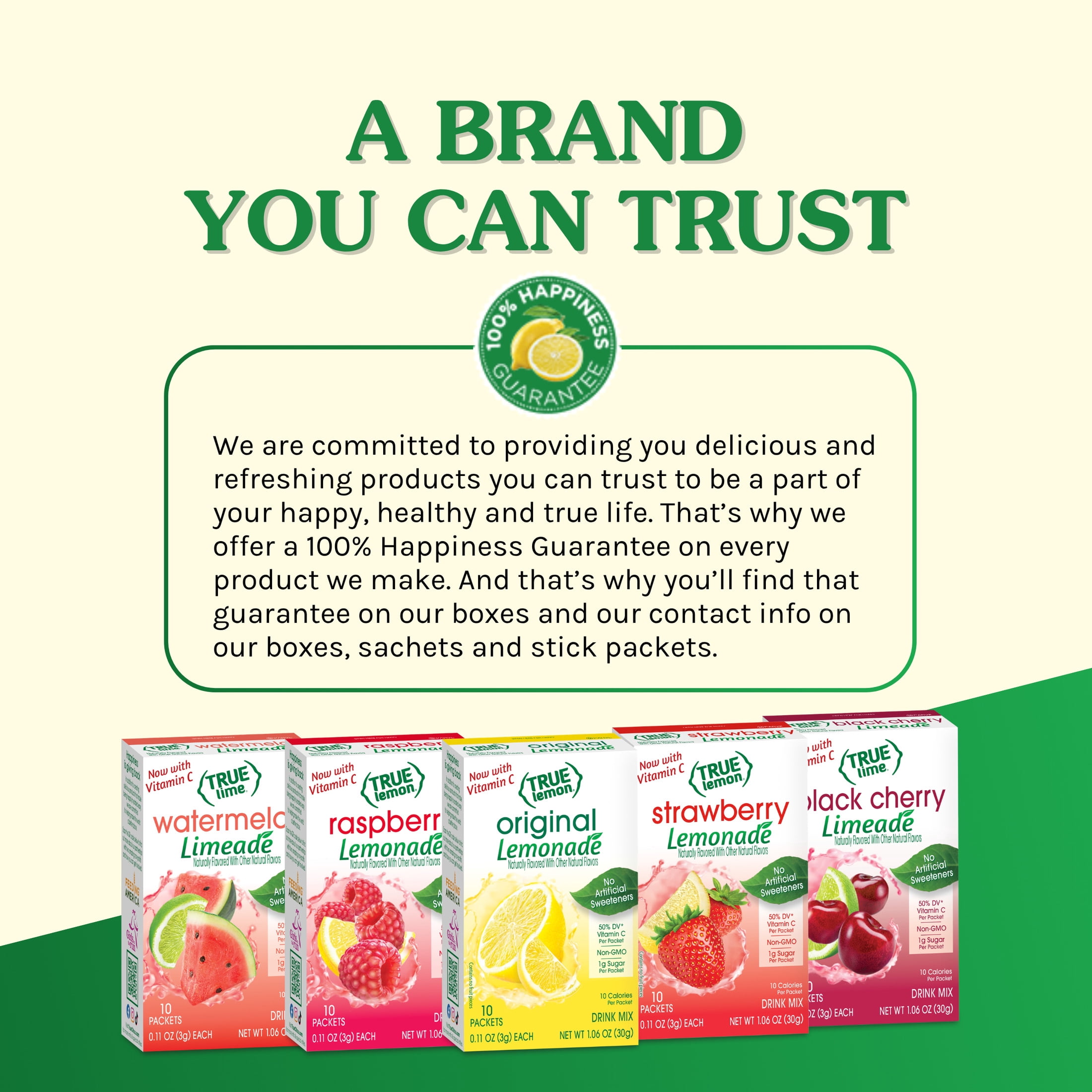 True Lemon Strawberry Lemonade Drink Mix Powder (10 Count, 1.06 oz) zt6q9