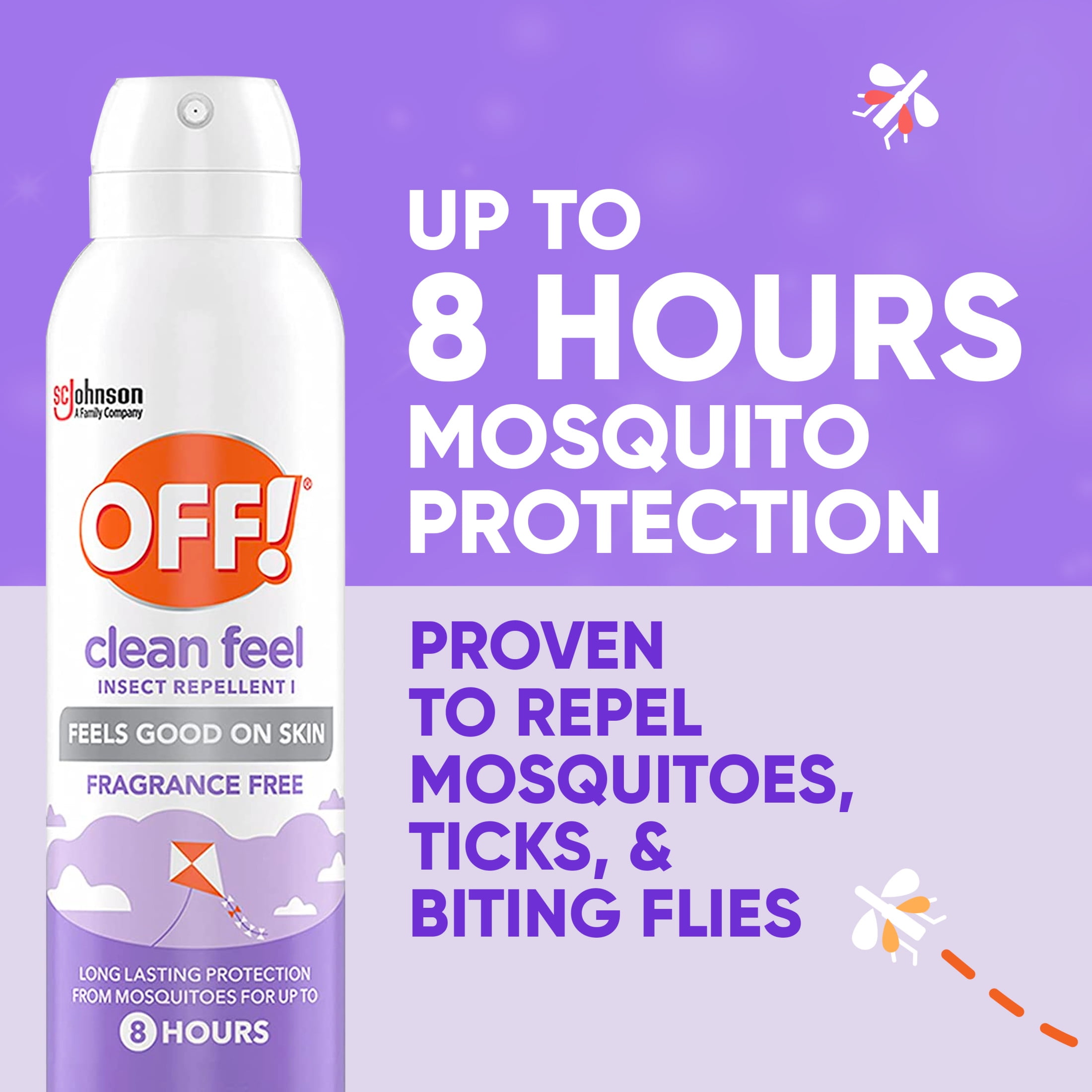 OFF! Clean Feel Picaridin Insect Repellent Spray, Non-Greasy Mosquito and Tick Protection (5 oz) a5wy8