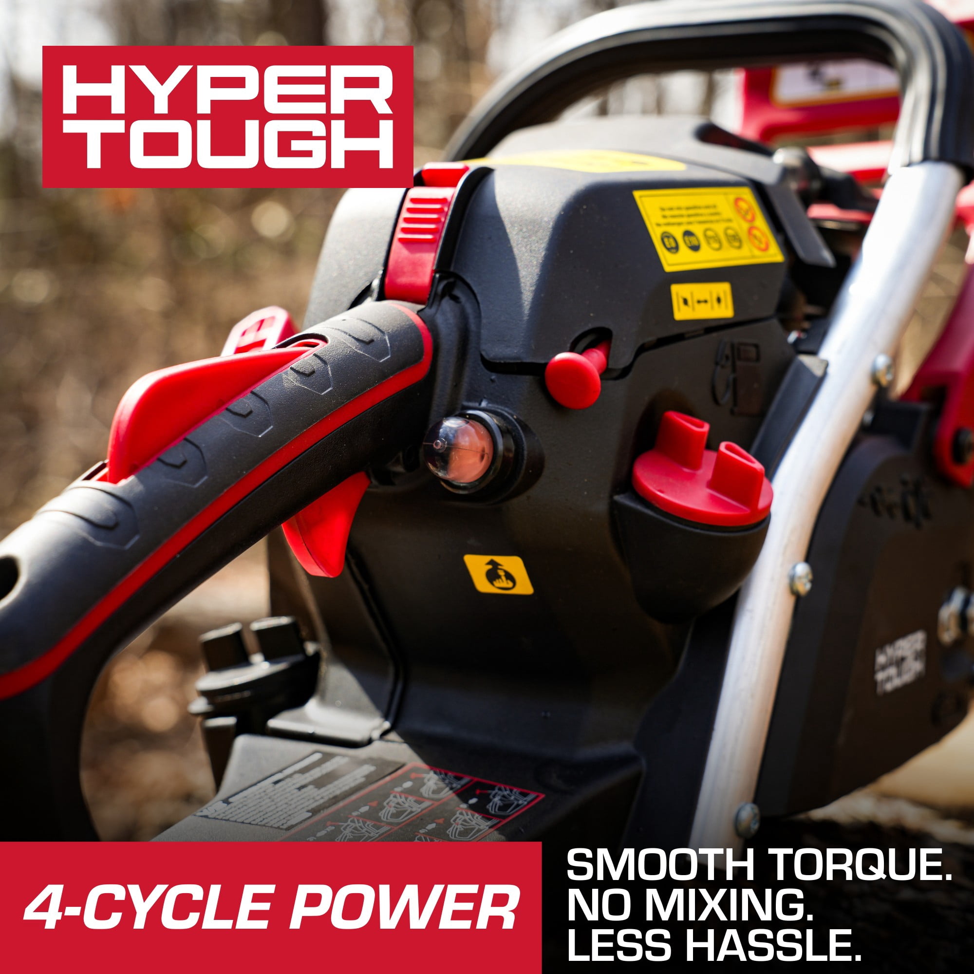 Hyper Tough 16 in 46cc 4-Cycle Gas Powered Chainsaw (Red, 16 in) h7dup