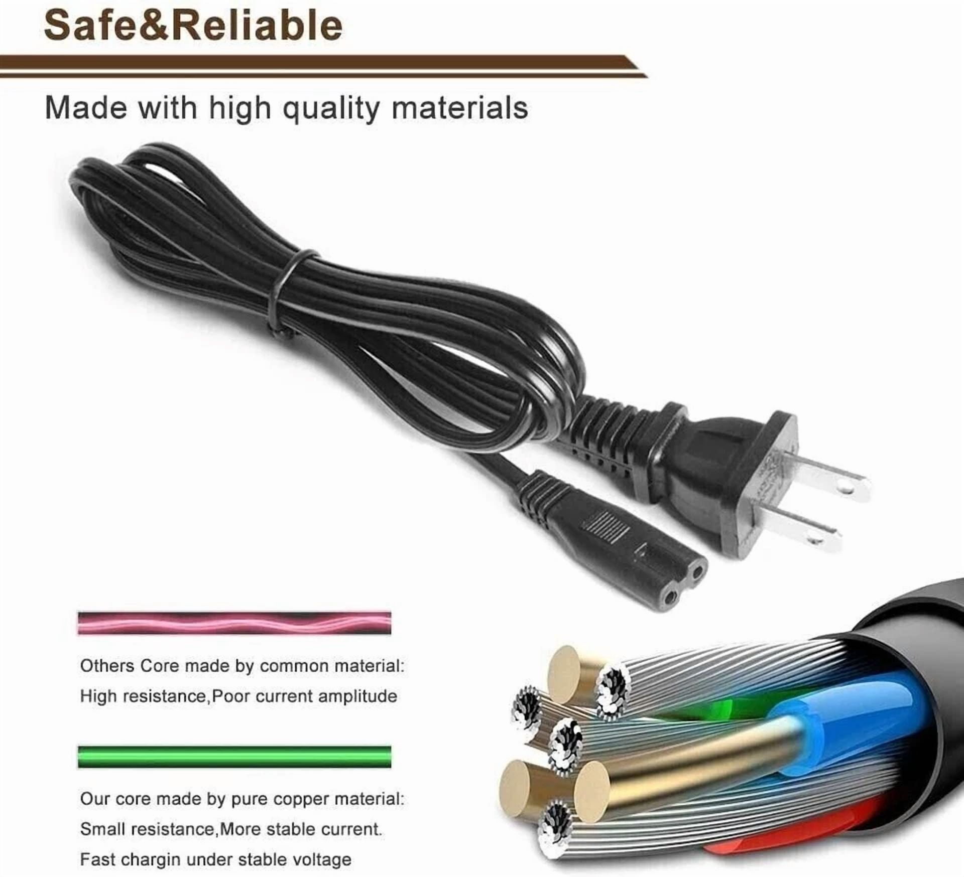 Rhea Replacement Power Cord for TCL Alto R1 TSR1 Alto 8 TS8211 TS8212 Alto 6 TS6 Sound Bar (6 ft) cfg4j
